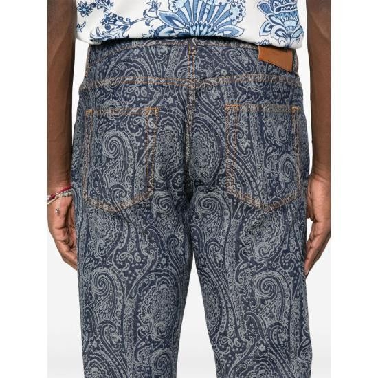 Etro ETRO Men Denim Pants AD270 MRNB0005 S9095 BLUE Size US 30 / EU 46 - 2 Thumbnail
