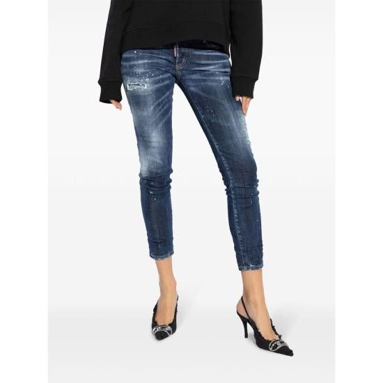 Dsquared2 DSQUARED2 Women Denims S30664 S75LB0947 470 BLUE Size 27" / US 4 / IT 40 - 3 Thumbnail