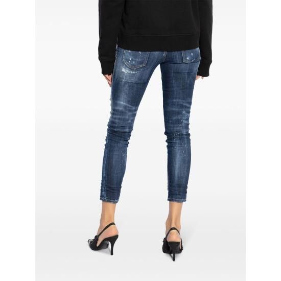 Dsquared2 DSQUARED2 Women Denims S30664 S75LB0947 470 BLUE Size 32" / US 10 / IT 46 - 4 Thumbnail
