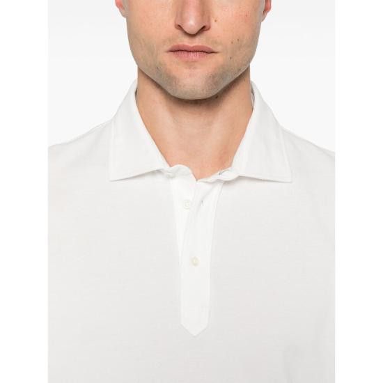 Brunello Cucinelli BRUNELLO CUCINELLI Men Polo Shirts ME8543936 C7220 WHITE Size US XXL / EU 58 / 5 - 4 Thumbnail