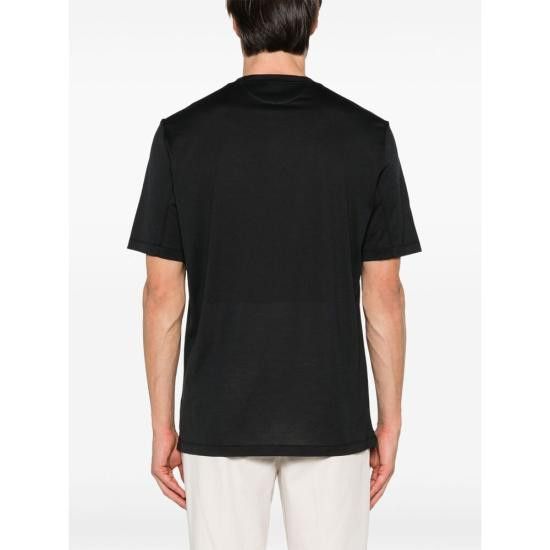 Brunello Cucinelli BRUNELLO CUCINELLI Men T-Shirts MD8211308 C101 BLACK Size US M / EU 48-50 / 2 - 2 Thumbnail