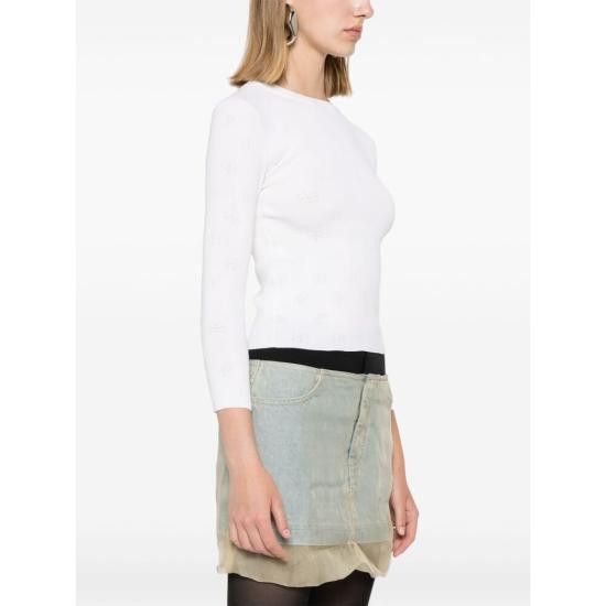 Balenciaga BALENCIAGA Women Jackets 793613 T5215 9000 WHITE Size S / US 4 / IT 40 - 3 Thumbnail