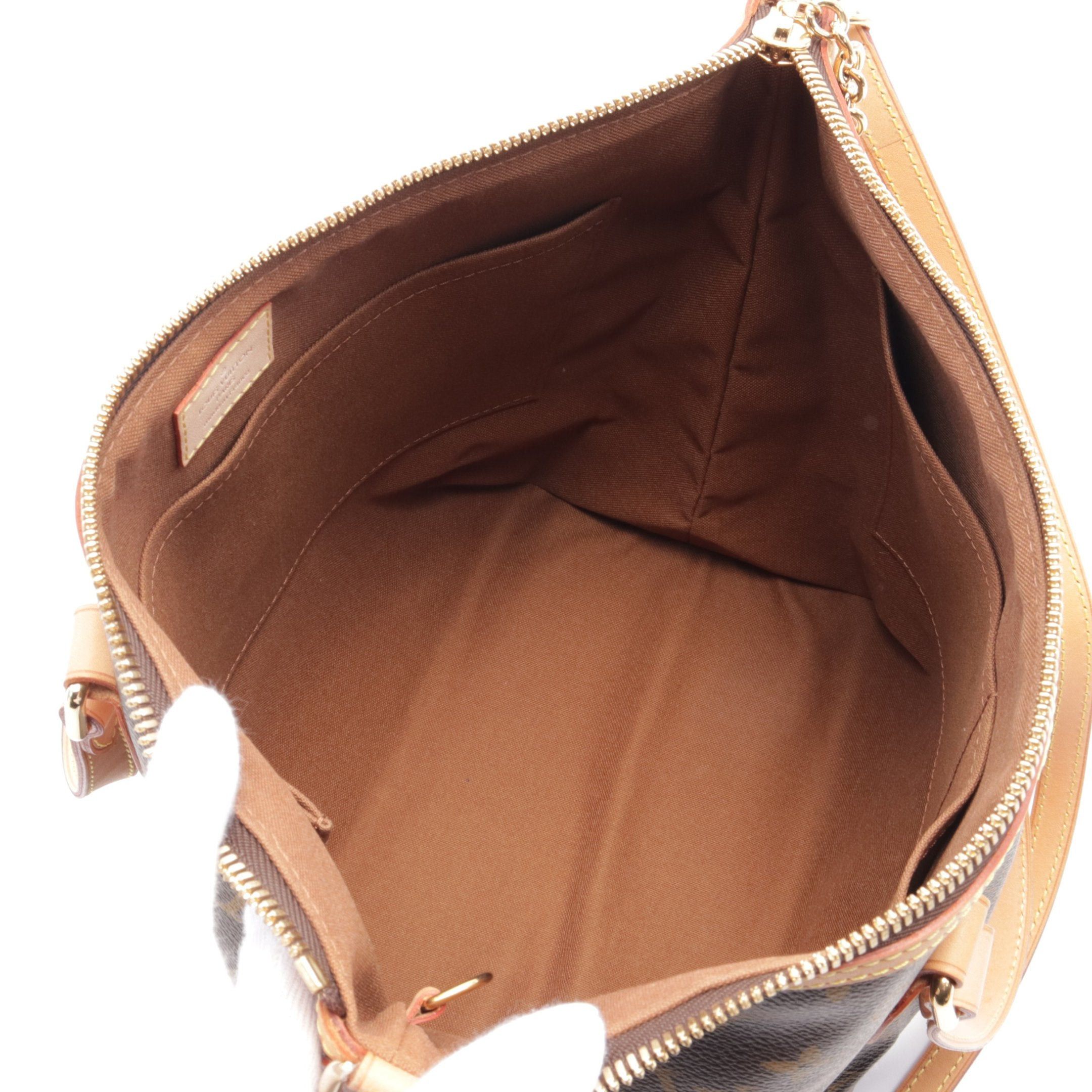 Louis Vuitton Louis Vuitton Palermo Pm Monogram Handbag Leather Brown Size ONE SIZE - 3 Thumbnail