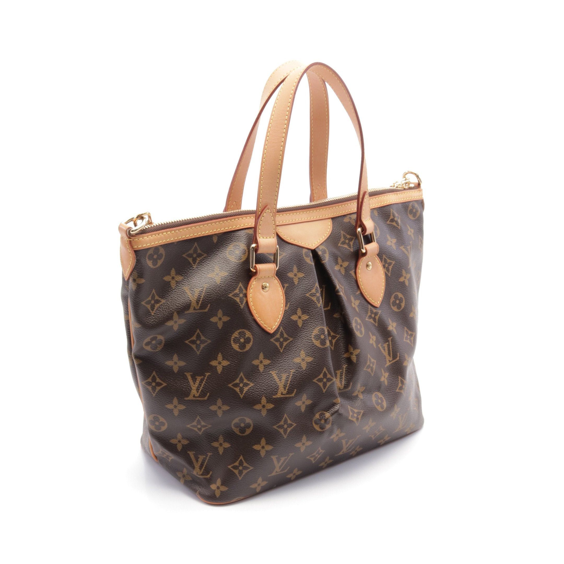 Louis Vuitton Louis Vuitton Palermo Pm Monogram Handbag Leather Brown Size ONE SIZE - 2 Thumbnail