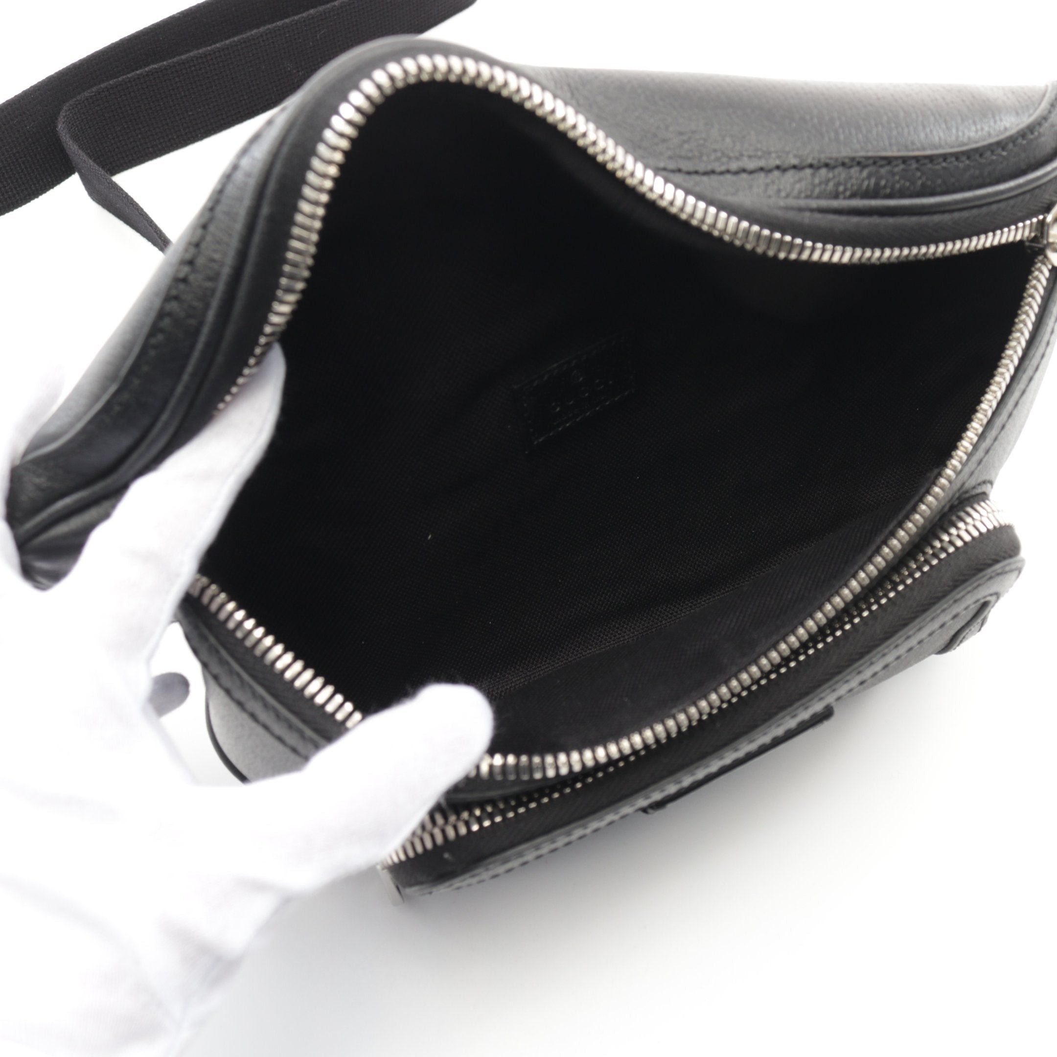 Gucci Gucci Gg Supreme Small Belt Bag Waist Body Leather Black Size ONE SIZE - 3 Thumbnail