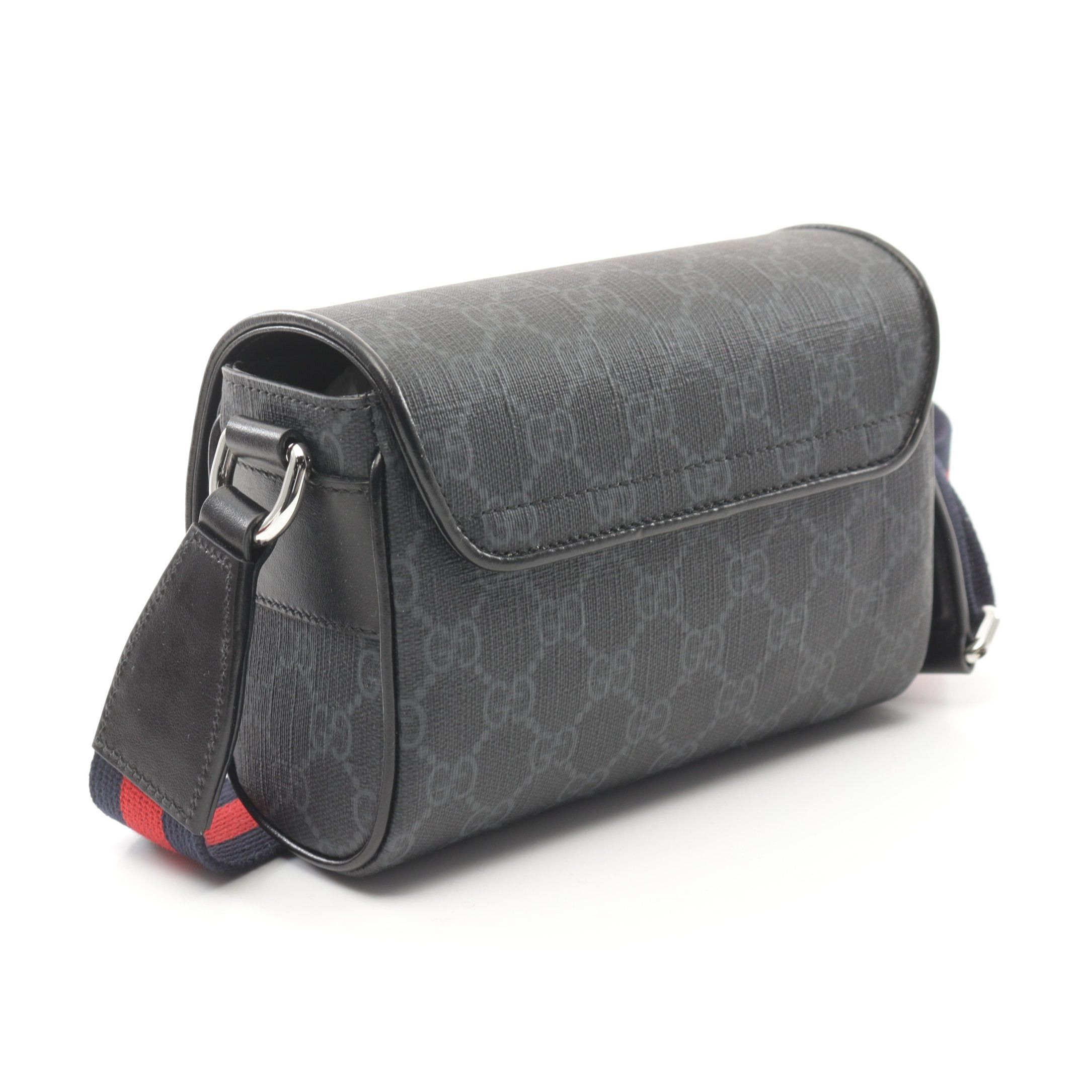 Gucci Gucci Gg Supreme Super Mini Bag Shoulder Leather Dark Gray Black Size ONE SIZE - 2 Thumbnail