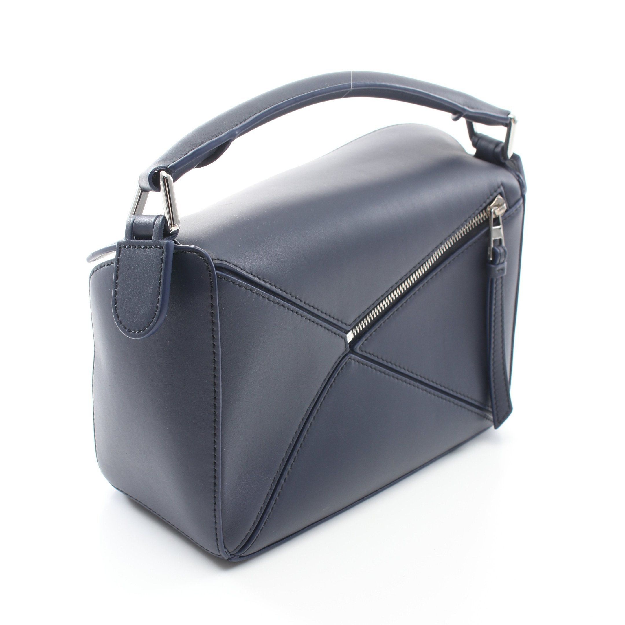 Loewe Loewe Puzzle Bag Small Handbag Leather Navy Size ONE SIZE - 2 Thumbnail