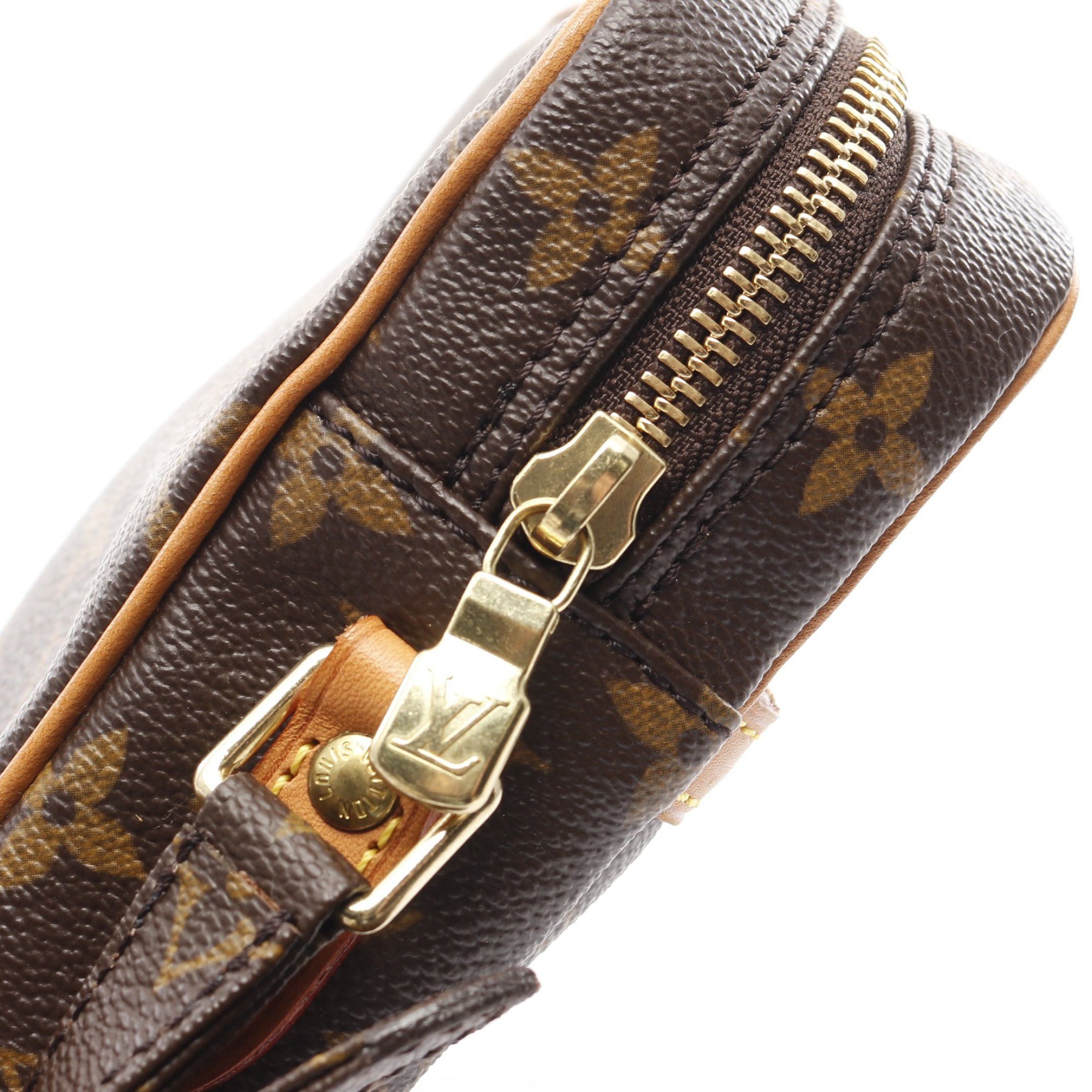 Louis Vuitton Louis Vuitton Danube Monogram Shoulder Bag Leather Brown Size ONE SIZE - 6 Thumbnail