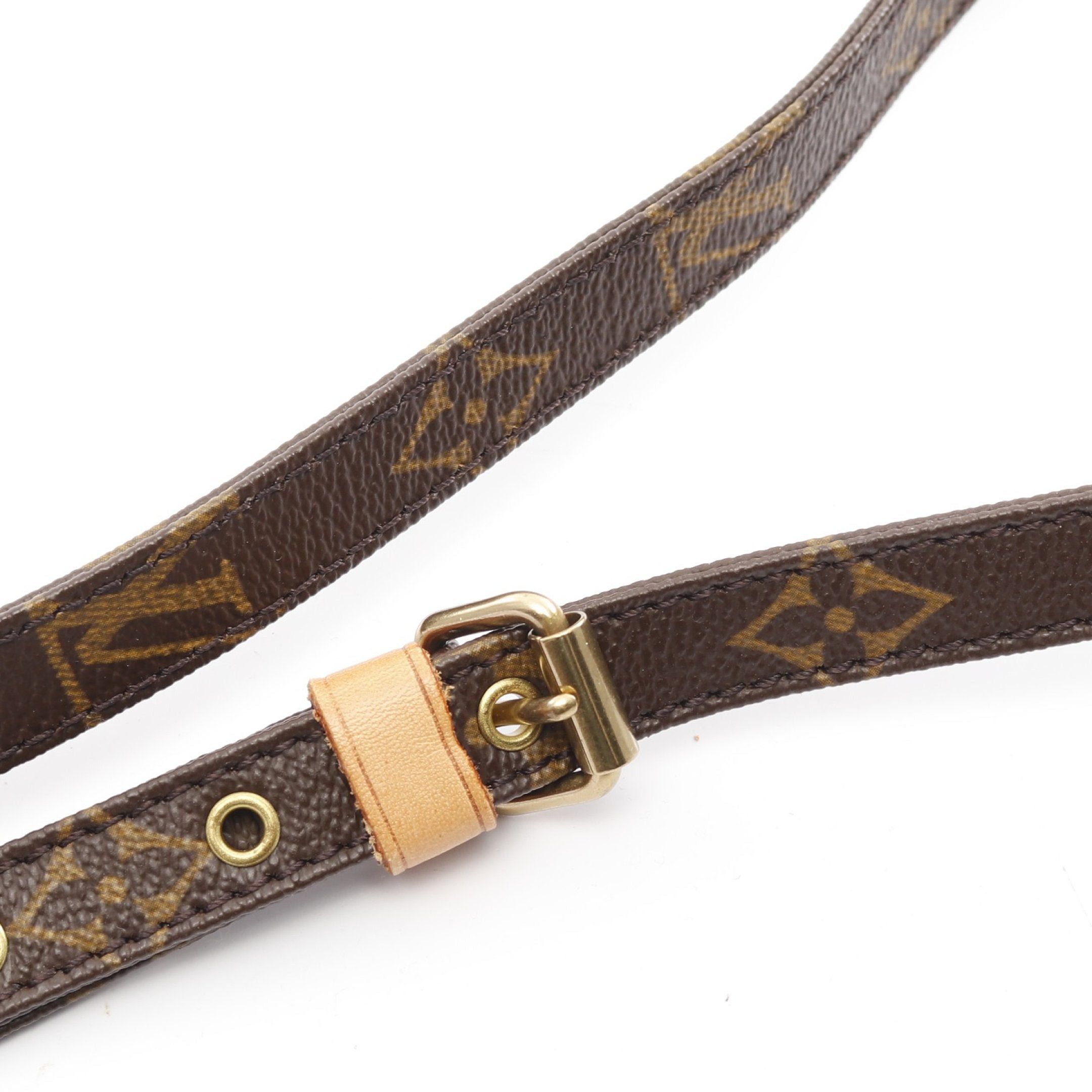 Louis Vuitton Louis Vuitton Danube Monogram Shoulder Bag Leather Brown Size ONE SIZE - 9 Thumbnail