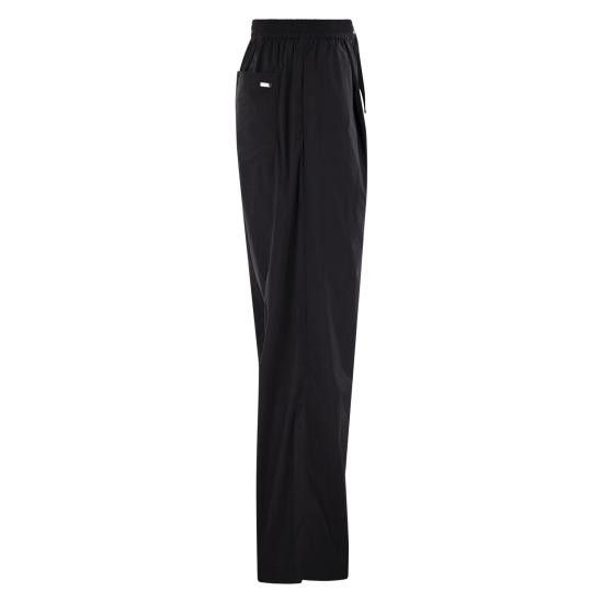 Herno HERNO Women Straight Pants PT00009DR BLACK Size 30" / US 8 / IT 44 - 3 Thumbnail