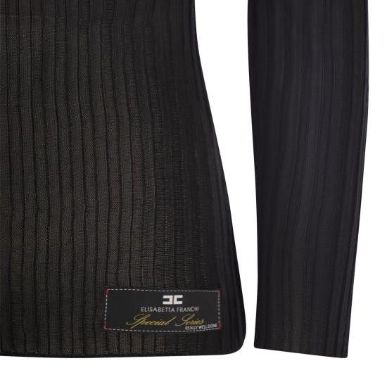 Elisabetta Franchi ELISABETTA FRANCHI Women Sweater MK16S47E2 BLACK Size M / US 6-8 / IT 42-44 - 4 Thumbnail
