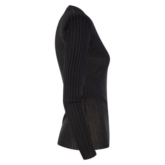 Elisabetta Franchi ELISABETTA FRANCHI Women Sweater MK16S47E2 BLACK Size M / US 6-8 / IT 42-44 - 3 Thumbnail