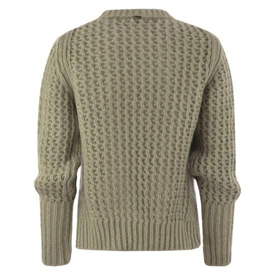 Herno HERNO Women Sweater MG00020DR BEIGE Size M / US 6-8 / IT 42-44 - 2 Thumbnail