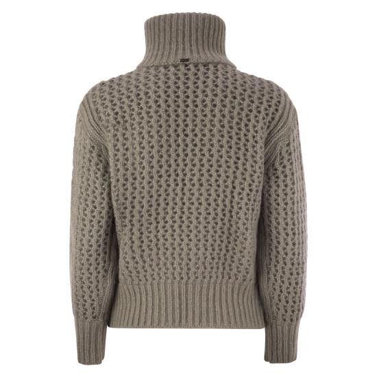 Herno HERNO Women Sweater MC00030DR BEIGE Size M / US 6-8 / IT 42-44 - 2 Thumbnail
