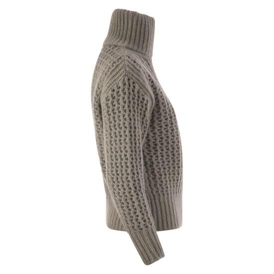 Herno HERNO Women Sweater MC00030DR BEIGE Size M / US 6-8 / IT 42-44 - 3 Thumbnail