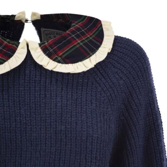 MC2 Saint Barth MC2 SAINT BARTH Women Sweater CAJ003 BLUE Size M / US 6-8 / IT 42-44 - 4 Thumbnail
