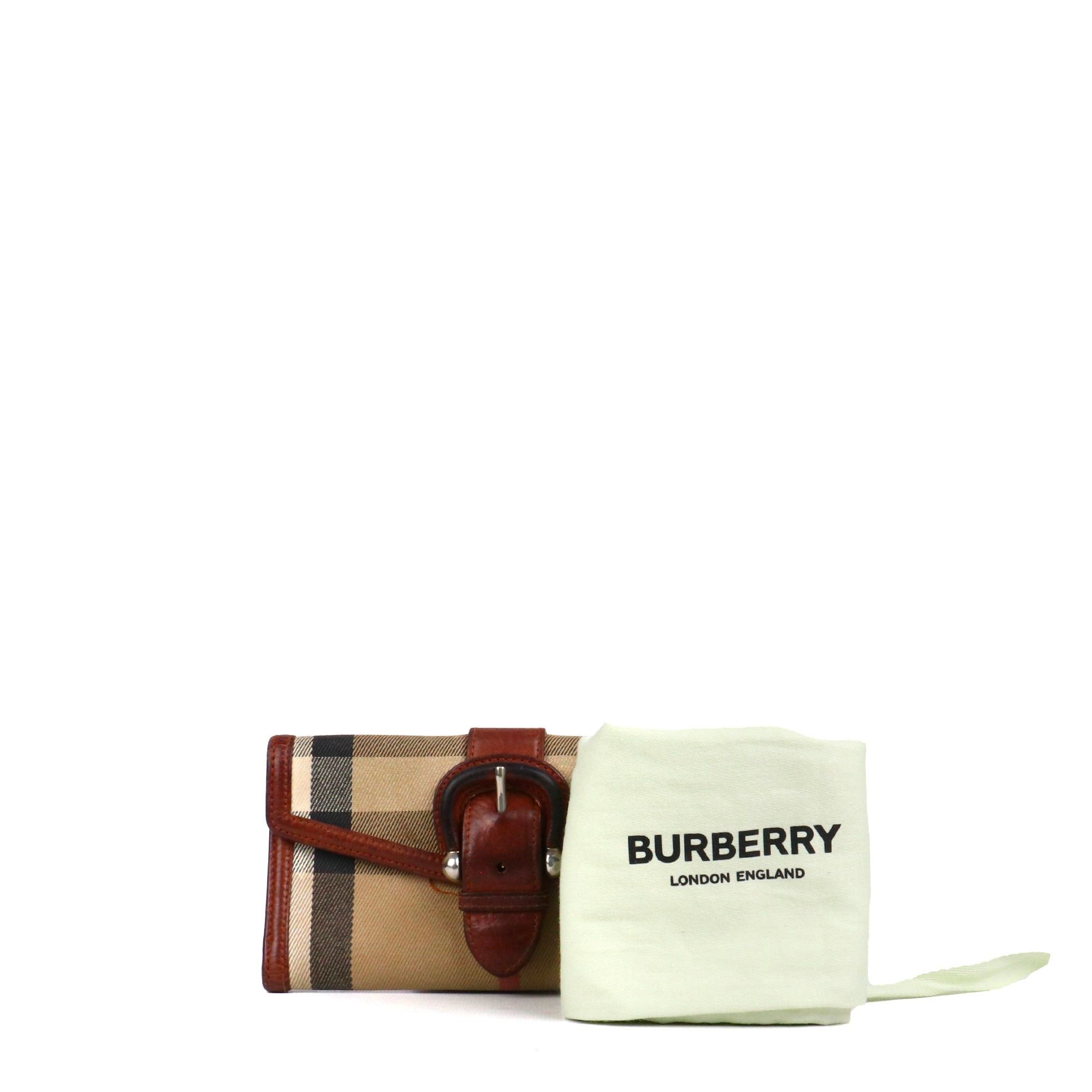 Burberry BURBERRY - Burberry Continental wallet in check pattern canvas Size ONE SIZE - 10 Thumbnail
