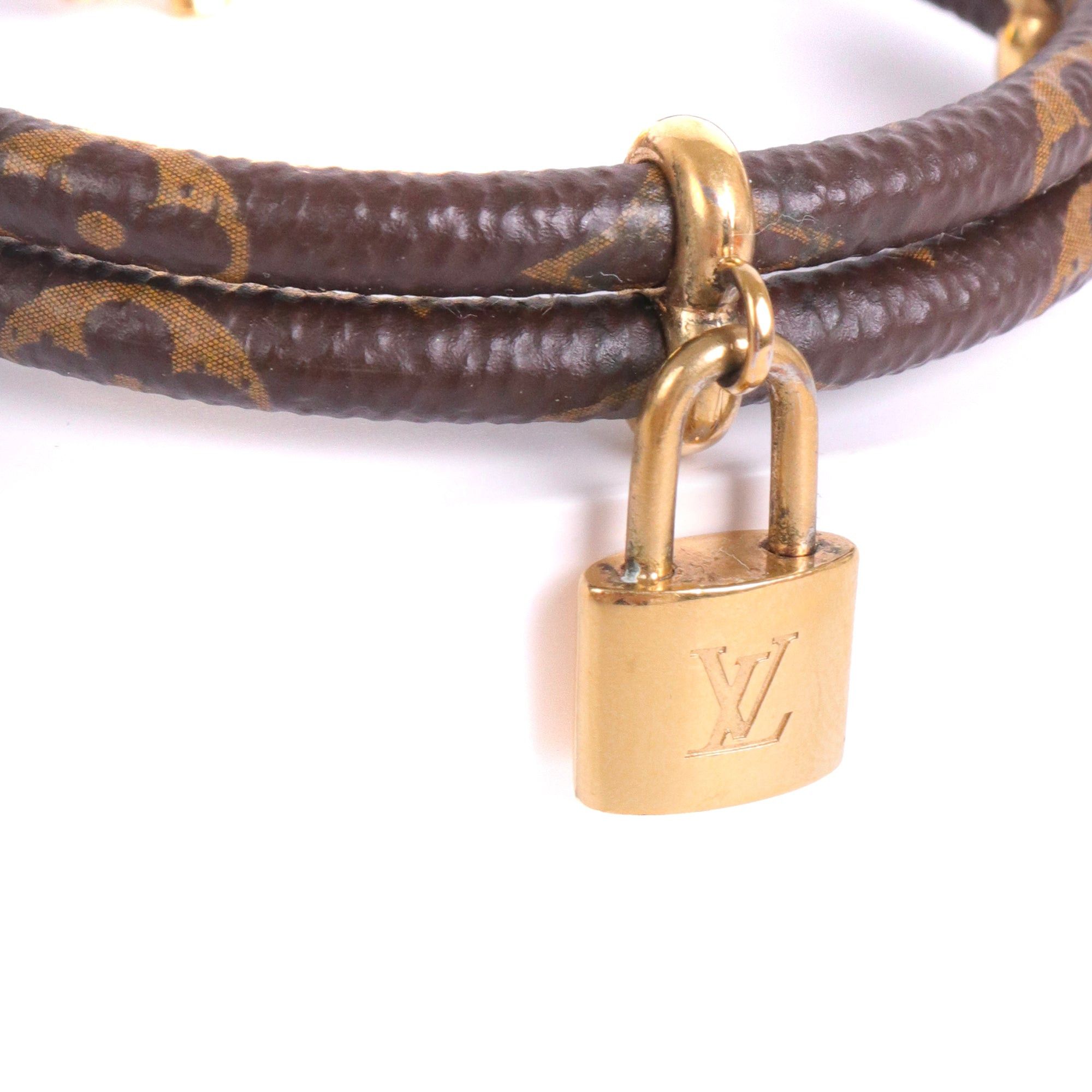 Louis Vuitton LOUIS VUITTON - Louis Vuitton Keep it Twice bracelet in monogram canvas Size ONE SIZE - 4 Thumbnail