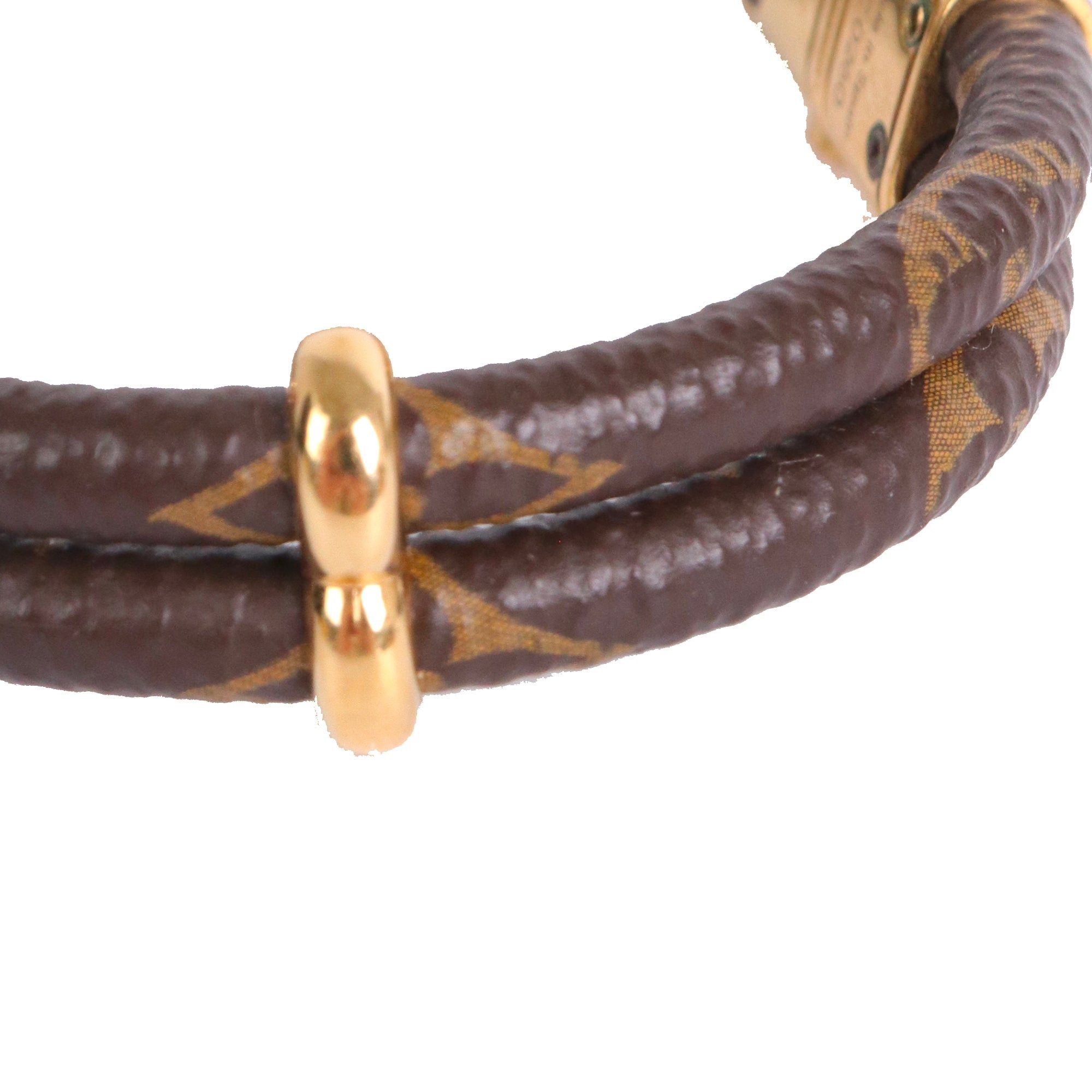 Louis Vuitton LOUIS VUITTON - Louis Vuitton Keep it Twice bracelet in monogram canvas Size ONE SIZE - 3 Thumbnail