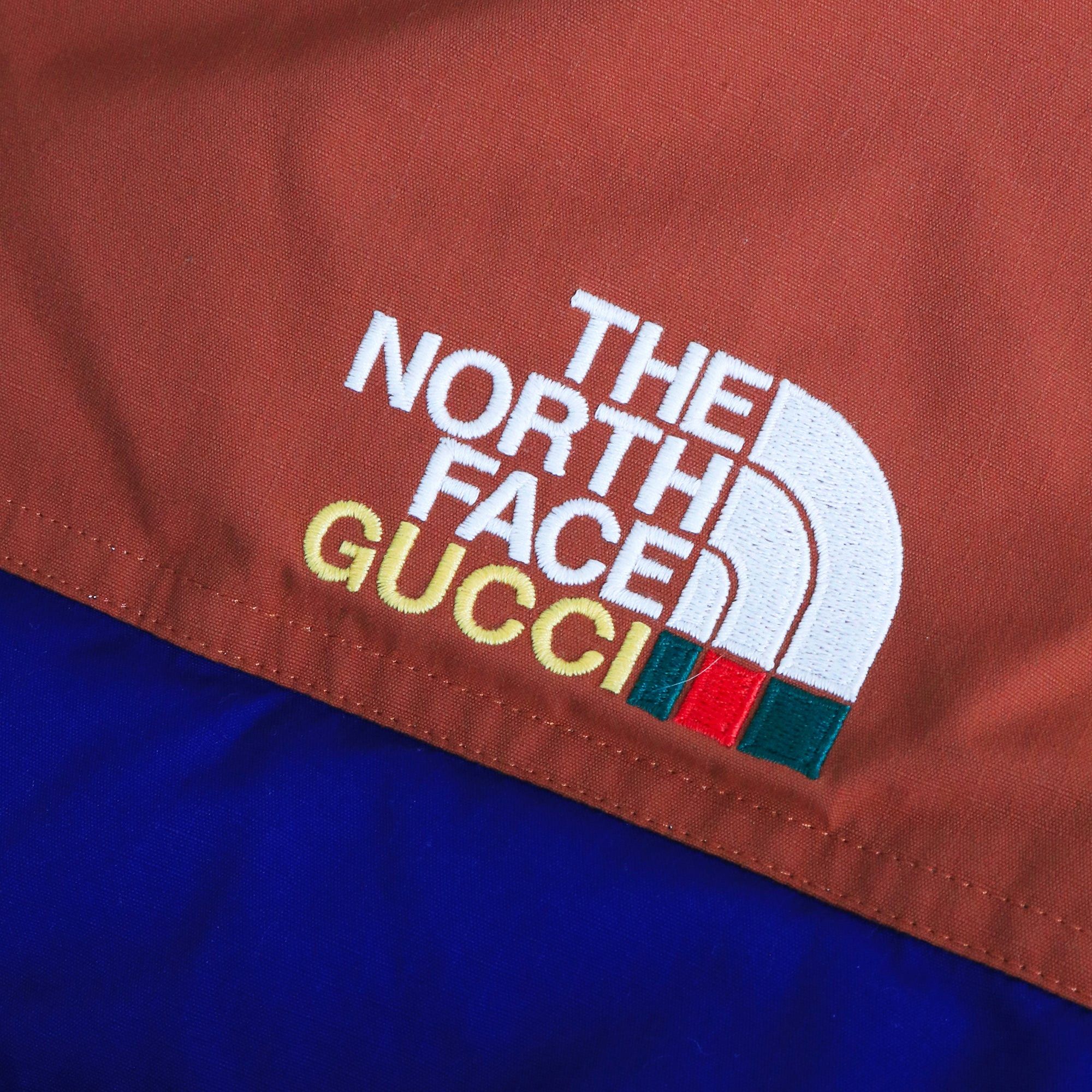Gucci GUCCI - Gucci x TheNorthFace down jacket in blue and brown canvas (XL) Size US XL / EU 56 / 4 - 2 Thumbnail