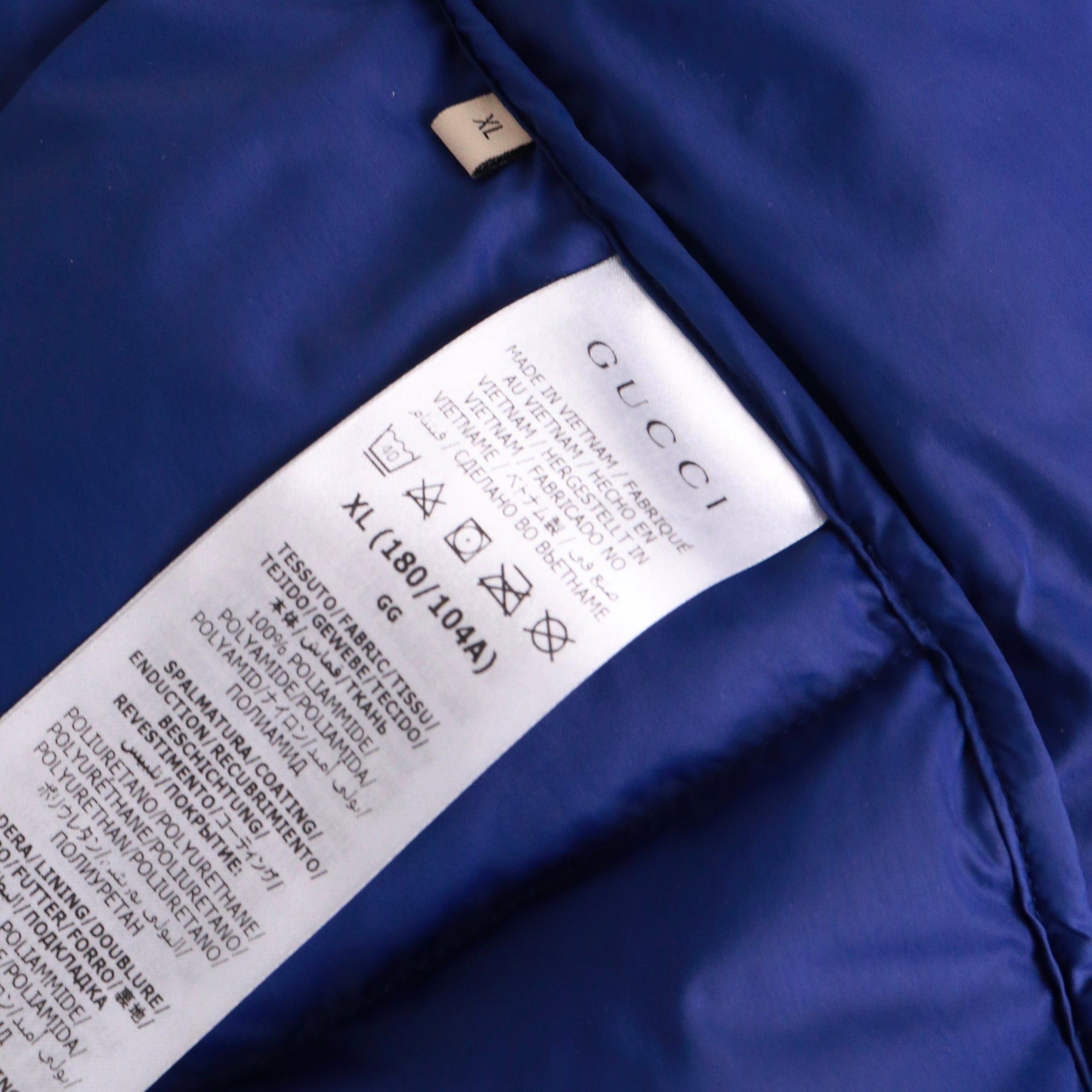 Gucci GUCCI - Gucci x TheNorthFace down jacket in blue and brown canvas (XL) Size US XL / EU 56 / 4 - 4 Thumbnail
