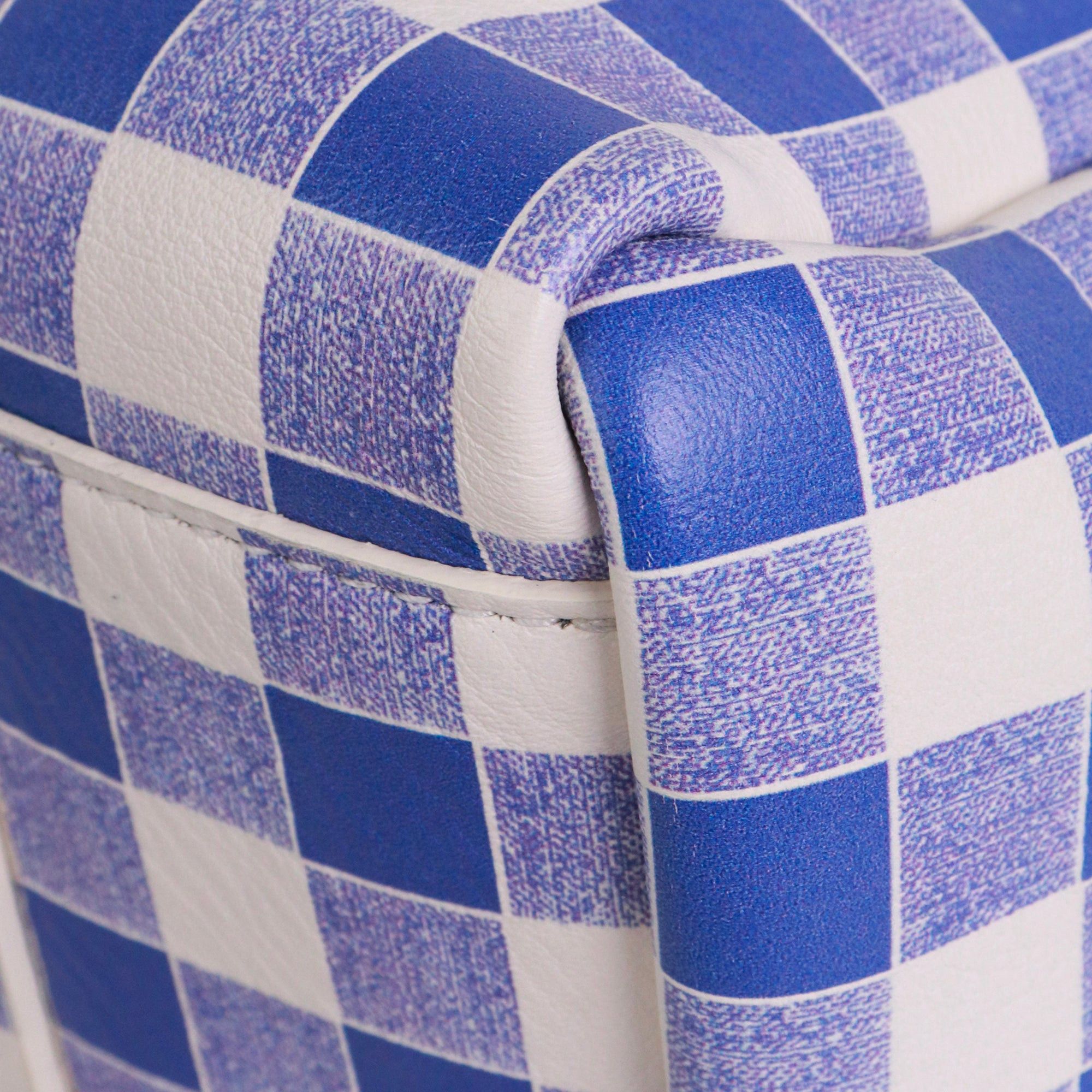 Balenciaga BALENCIAGA - Balenciaga Bazar shopping bag in blue and white leather Size ONE SIZE - 6 Thumbnail