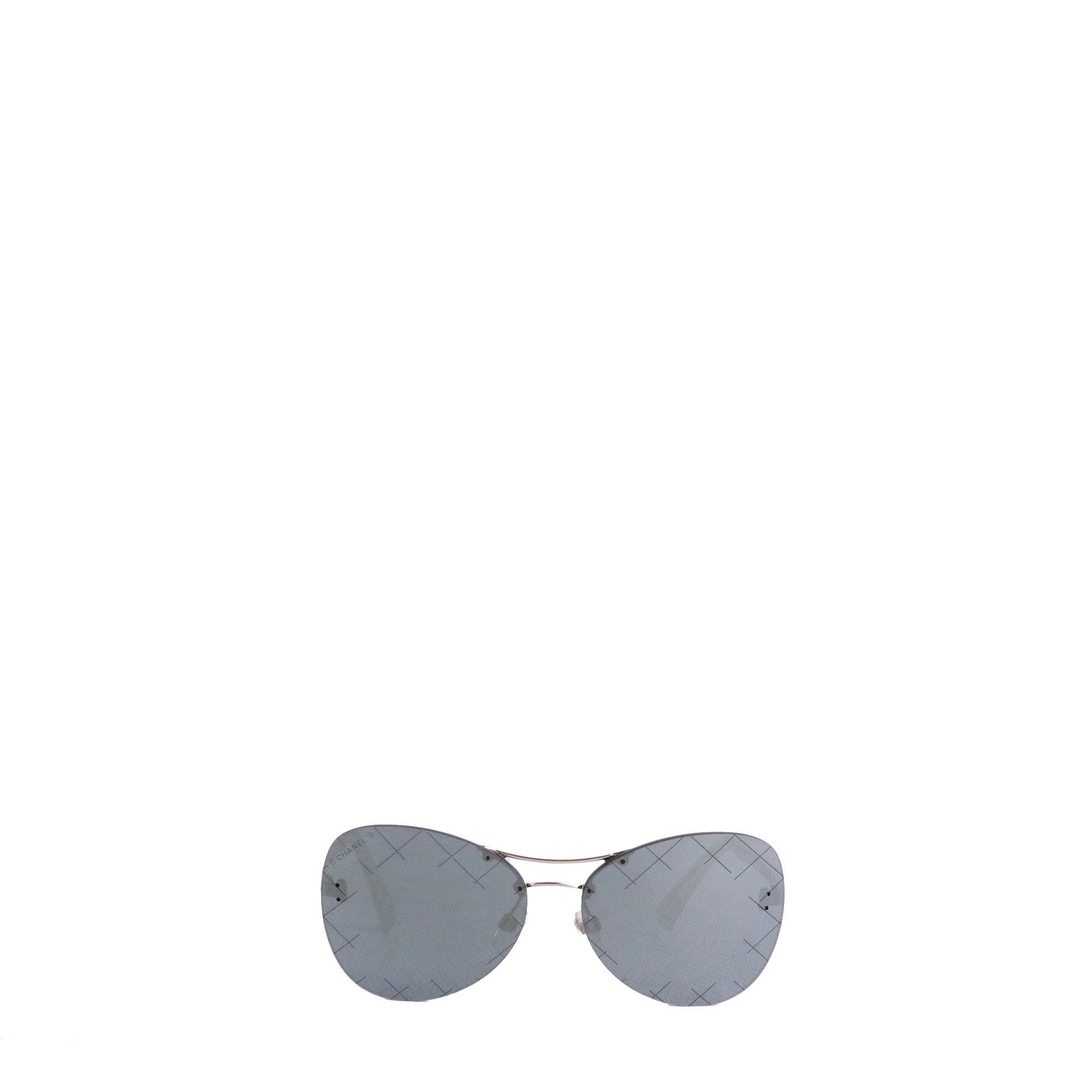 Chanel CHANEL - Chanel Aviator sunglasses in silver metal Size ONE SIZE - 2 Thumbnail