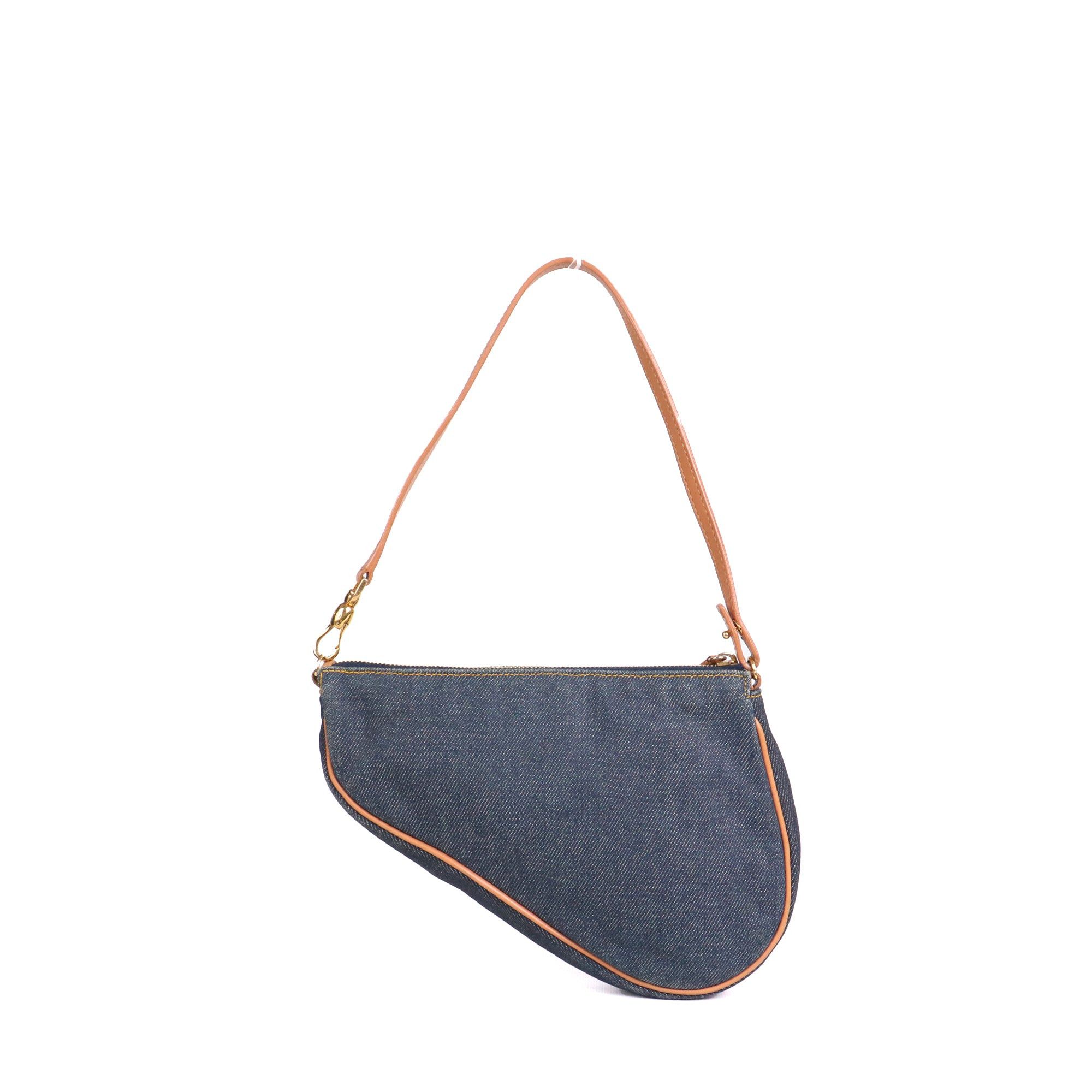 Dior DIOR - Dior Saddle small denim shoulder bag Size ONE SIZE - 3 Thumbnail