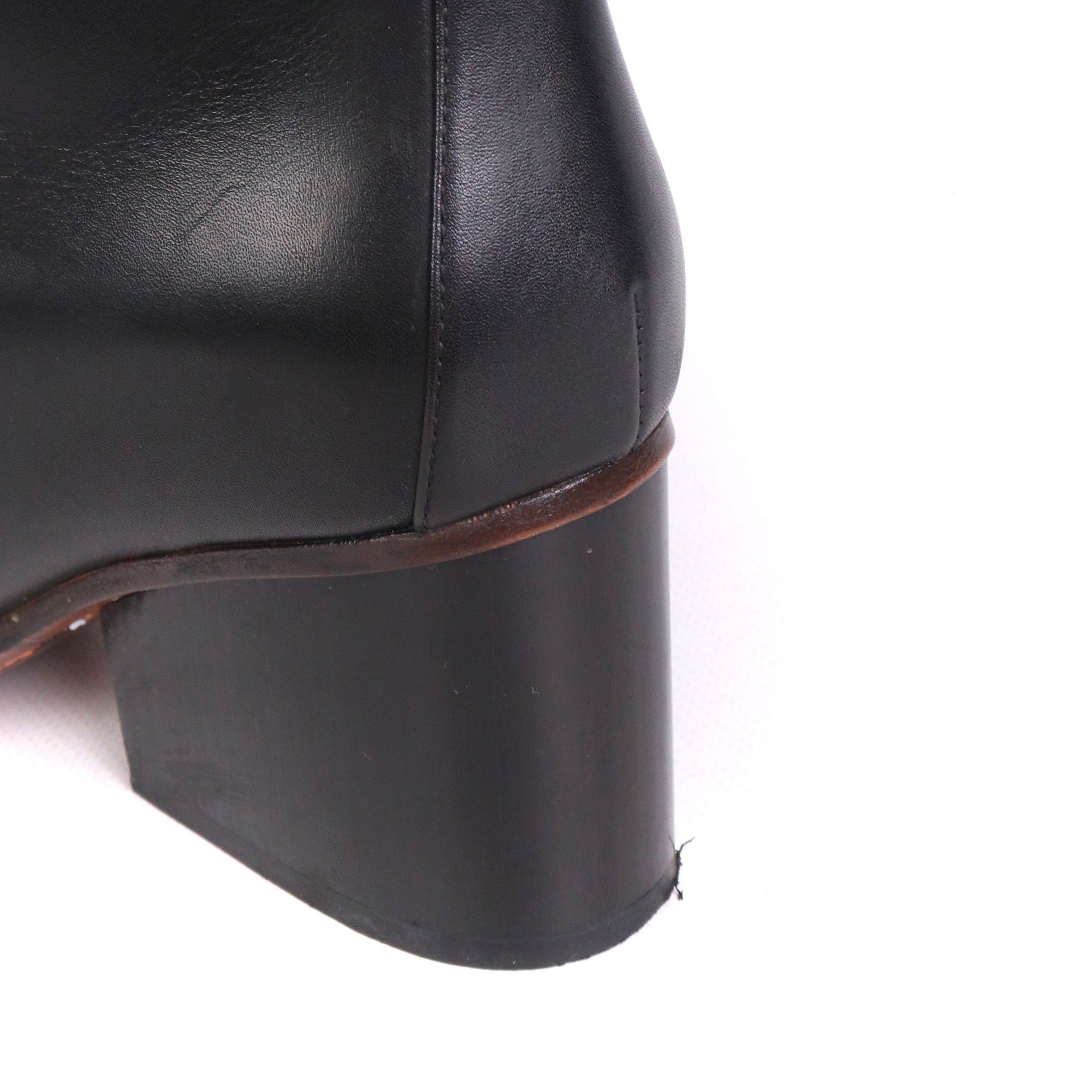 Hermes HERMÈS - New Jersey Hermès boots in black leather (T37) Size US 6 / IT 36 - 5 Thumbnail