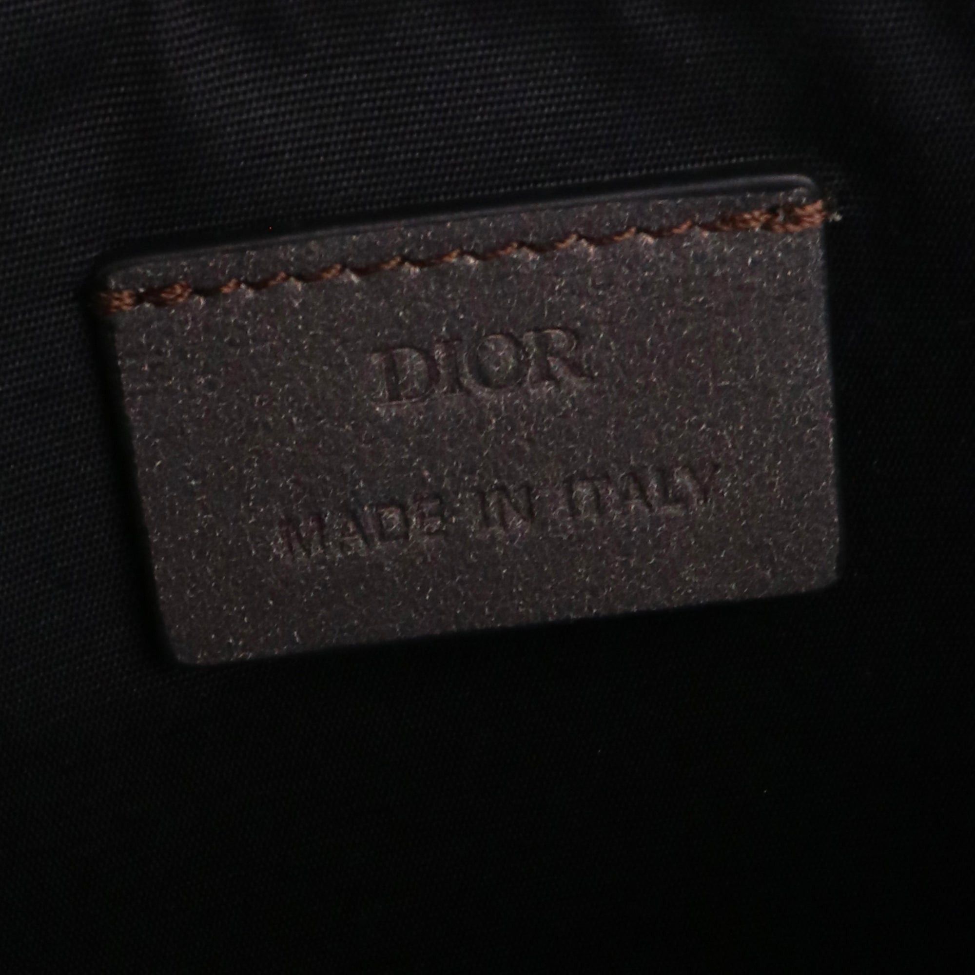 Dior DIOR - Lily of the Valley Dior clutch in gray grained leather Size ONE SIZE - 6 Thumbnail