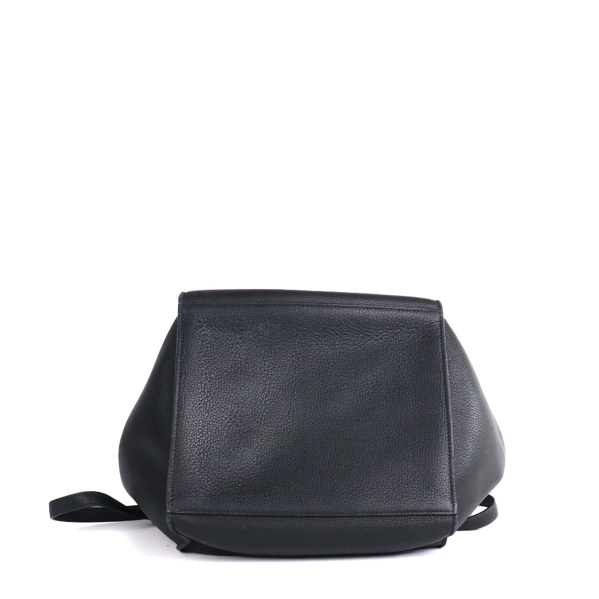 Celine CELINE - Céline Big Bag handbag in black grained leather Size ONE SIZE - 4 Thumbnail
