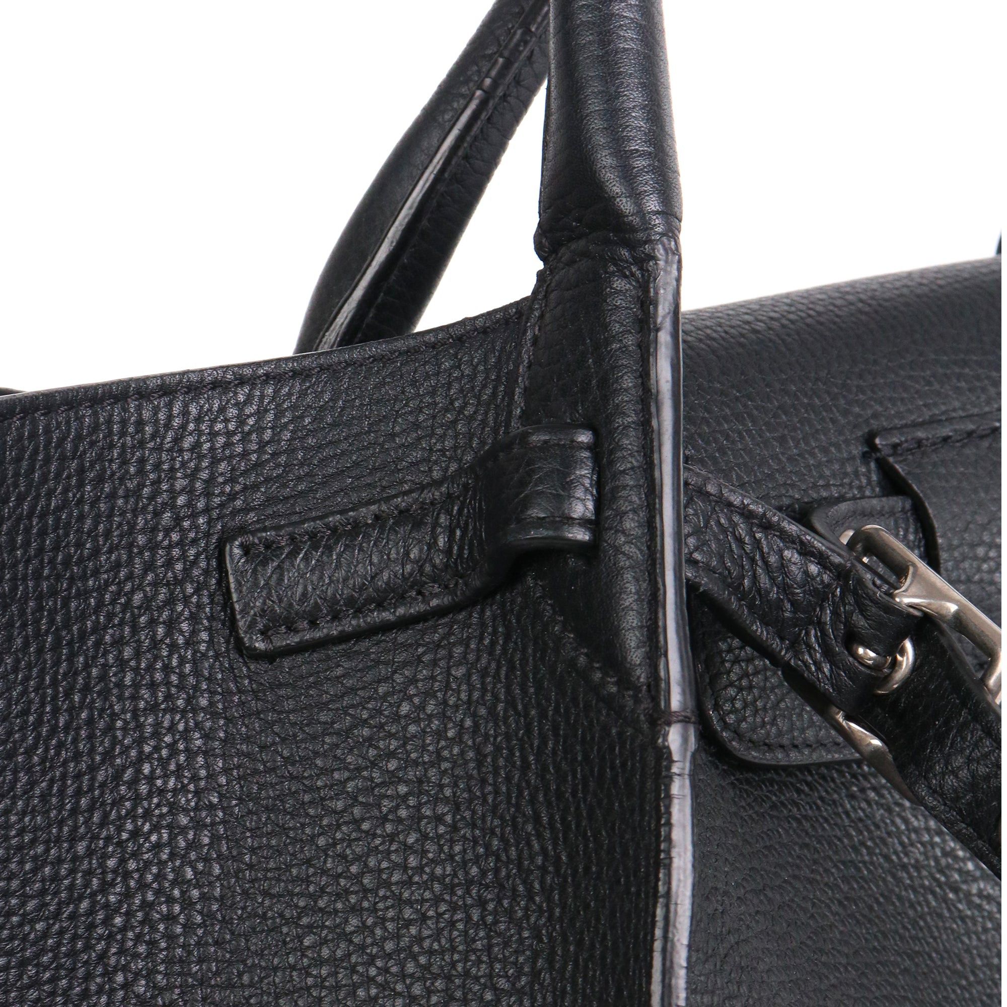Celine CELINE - Céline Big Bag handbag in black grained leather Size ONE SIZE - 5 Thumbnail