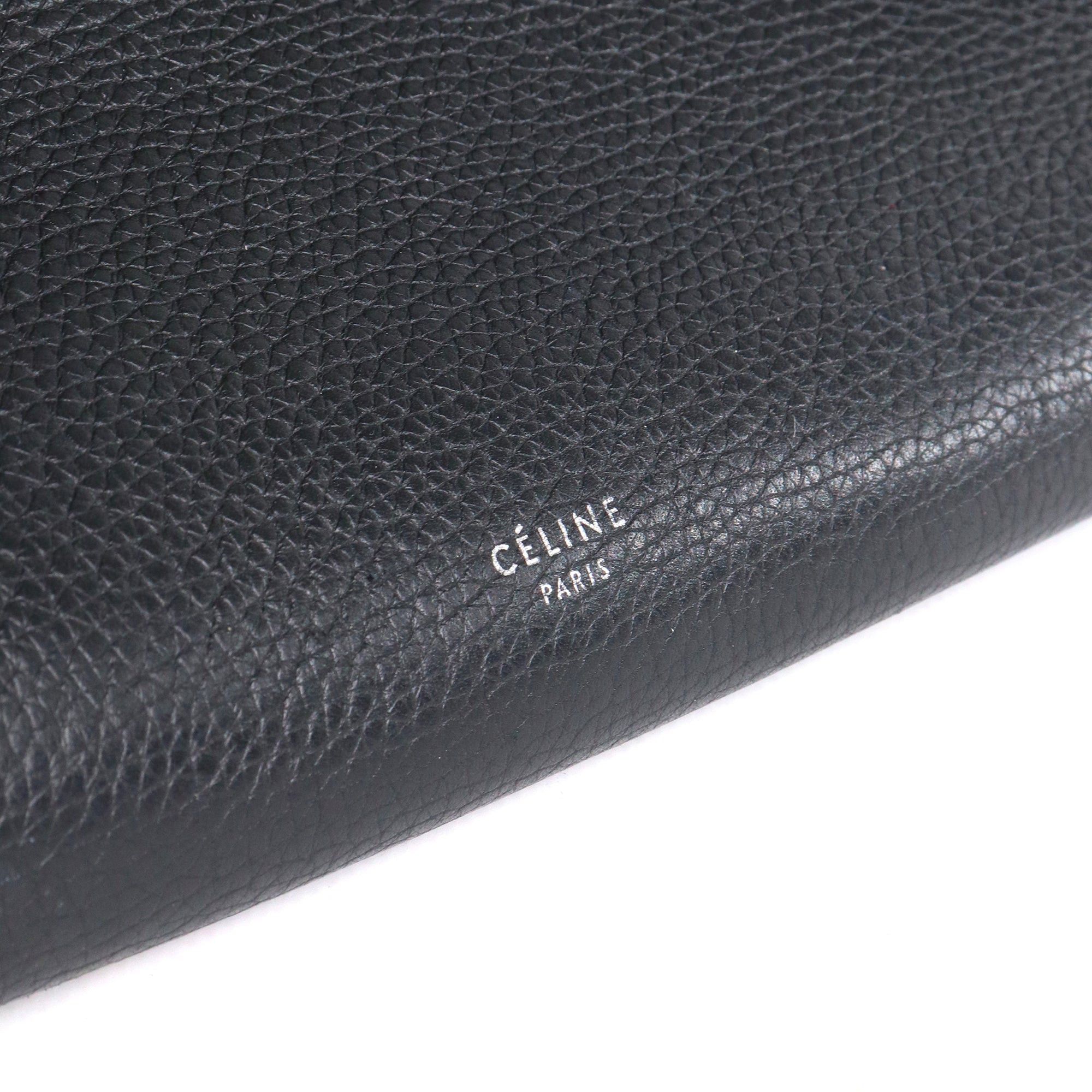 Celine CELINE - Céline Big Bag handbag in black grained leather Size ONE SIZE - 6 Thumbnail