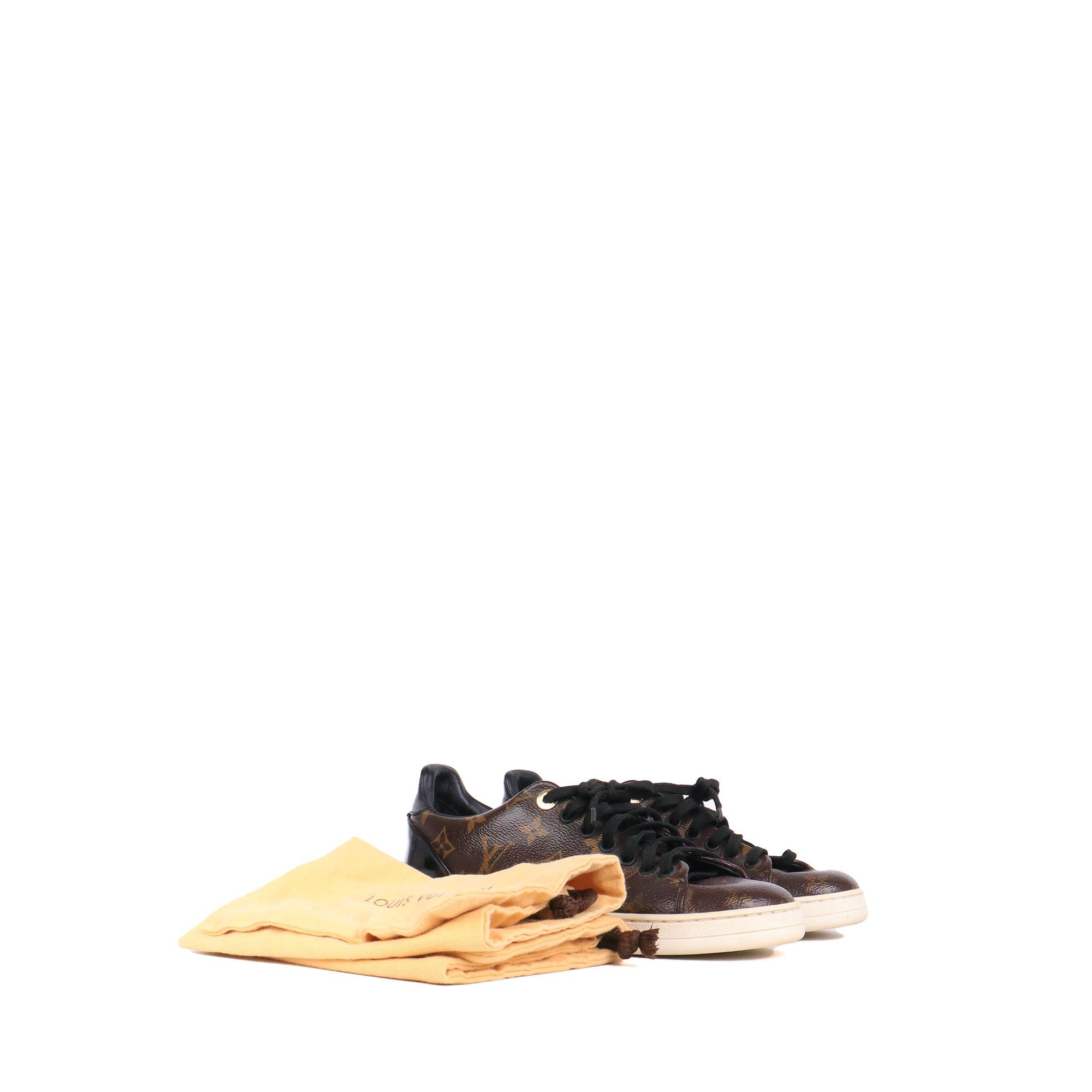 Louis Vuitton LOUIS VUITTON - Frontrow Louis Vuitton sneakers in monogram canvas (T37.5) Size US 6.5 / IT 36.5 - 8 Thumbnail