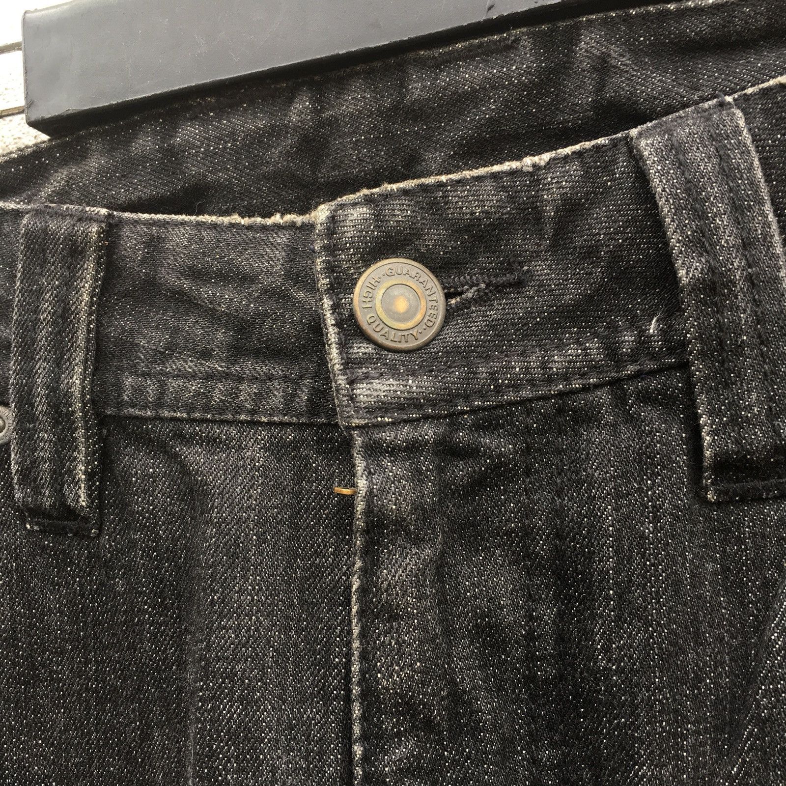 Japanese Brand Rattle Trap Sample Distressed Patchwork Denim Size US 33 - 10 Thumbnail