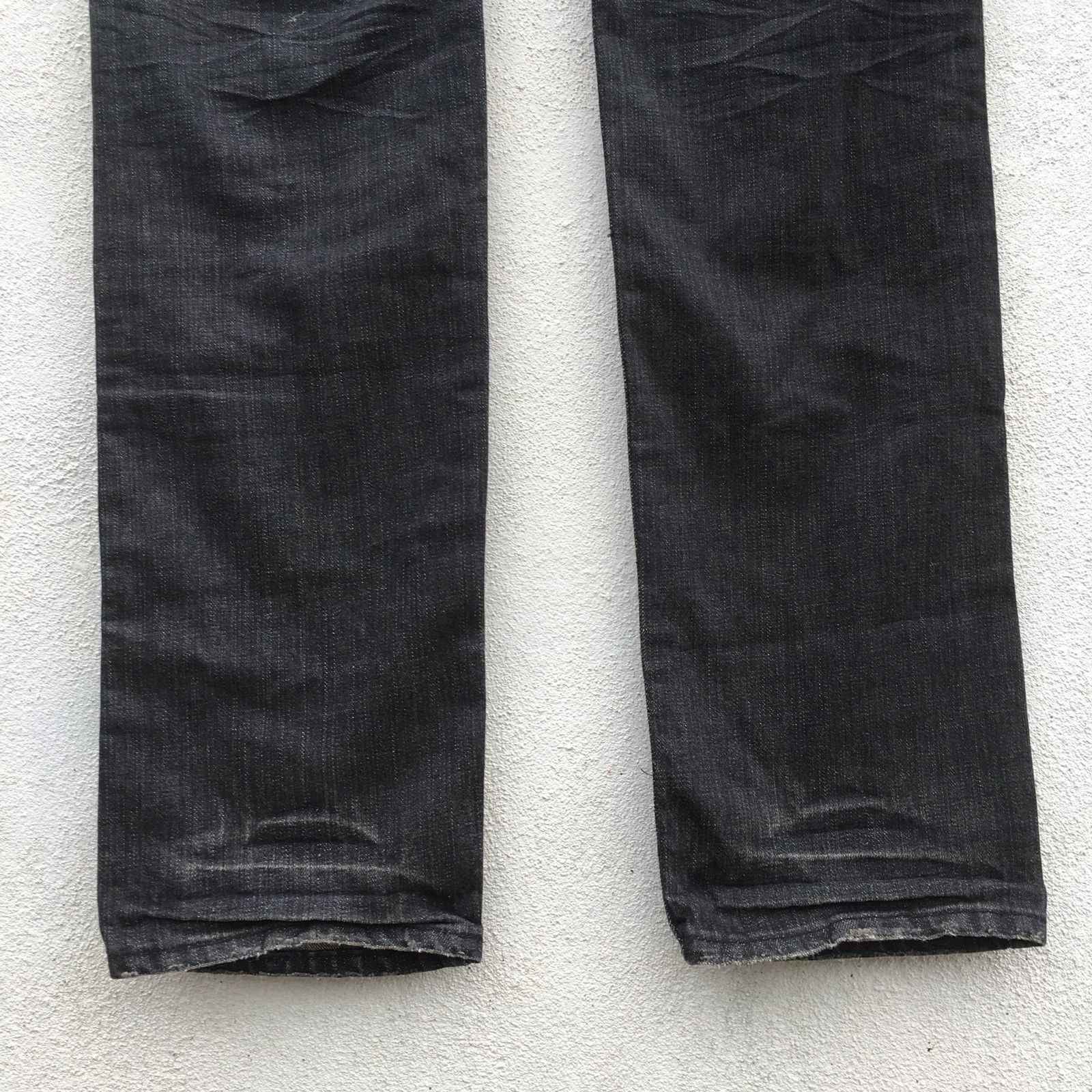 Japanese Brand Rattle Trap Sample Distressed Patchwork Denim Size US 33 - 6 Thumbnail