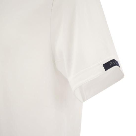 Fay FAY Men Polo Shirts NPMB3481330UCX WHITE Size US XXL / EU 58 / 5 - 4 Thumbnail