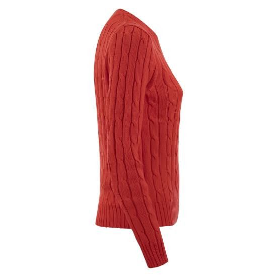 Polo Ralph Lauren POLO RALPH LAUREN Women Sweater 211891640 RED Size XS / US 0-2 / IT 36-38 - 3 Thumbnail