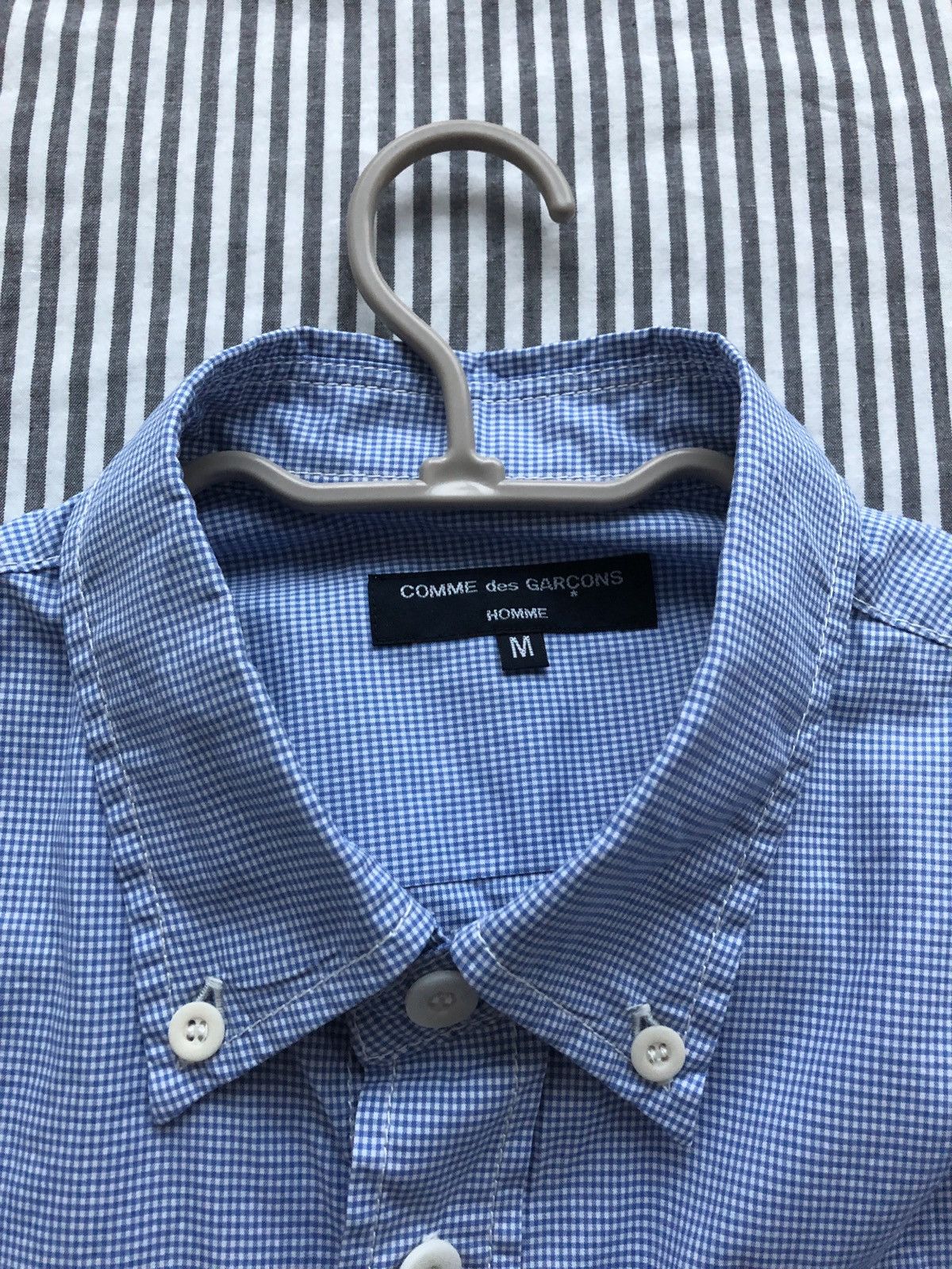 Comme des Garcons COMME des GARÇONS HOMME Micro Gingham Zipper Pocket Shirt Size US M / EU 48-50 / 2 - 3 Thumbnail