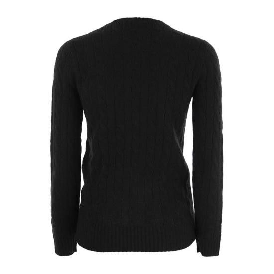 Polo Ralph Lauren POLO RALPH LAUREN Women Sweater 211910421 BLACK Size M / US 6-8 / IT 42-44 - 2 Thumbnail
