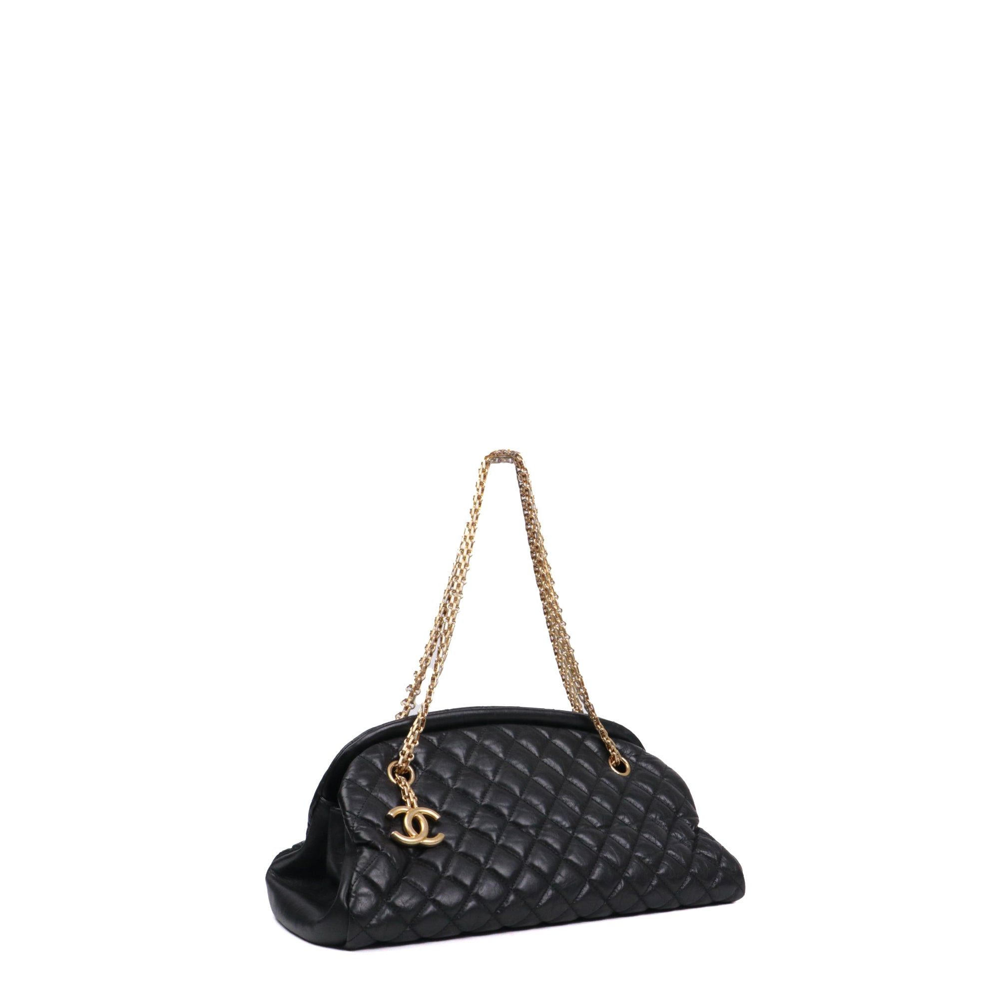 Chanel CHANEL - Mademoiselle Chanel shoulder bag in vintage black quilted leather Size ONE SIZE - 2 Thumbnail