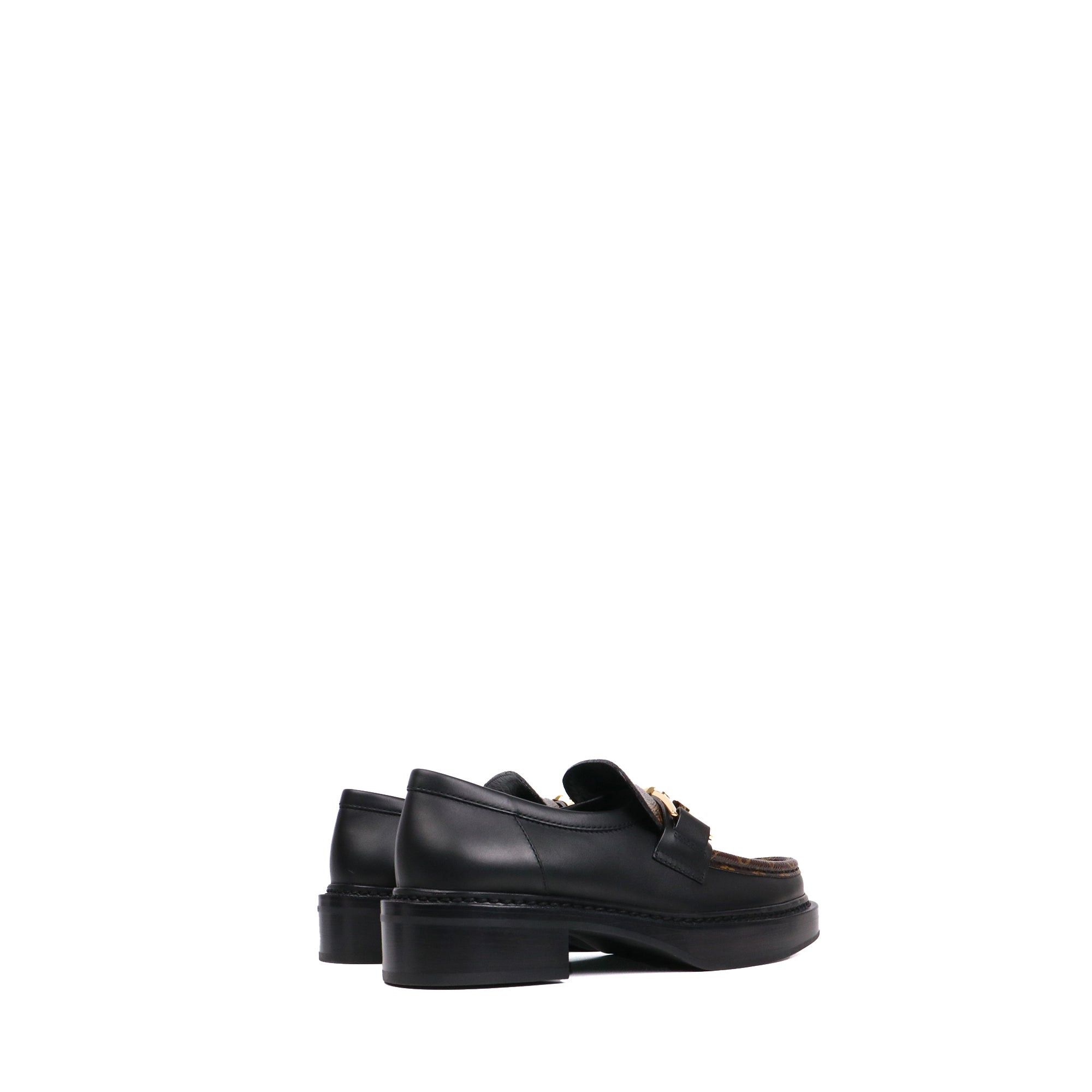 Louis Vuitton LOUIS VUITTON - Louis Vuitton Academy Loafer moccasins in black leather (T36) Size US 5 / IT 35 - 3 Thumbnail