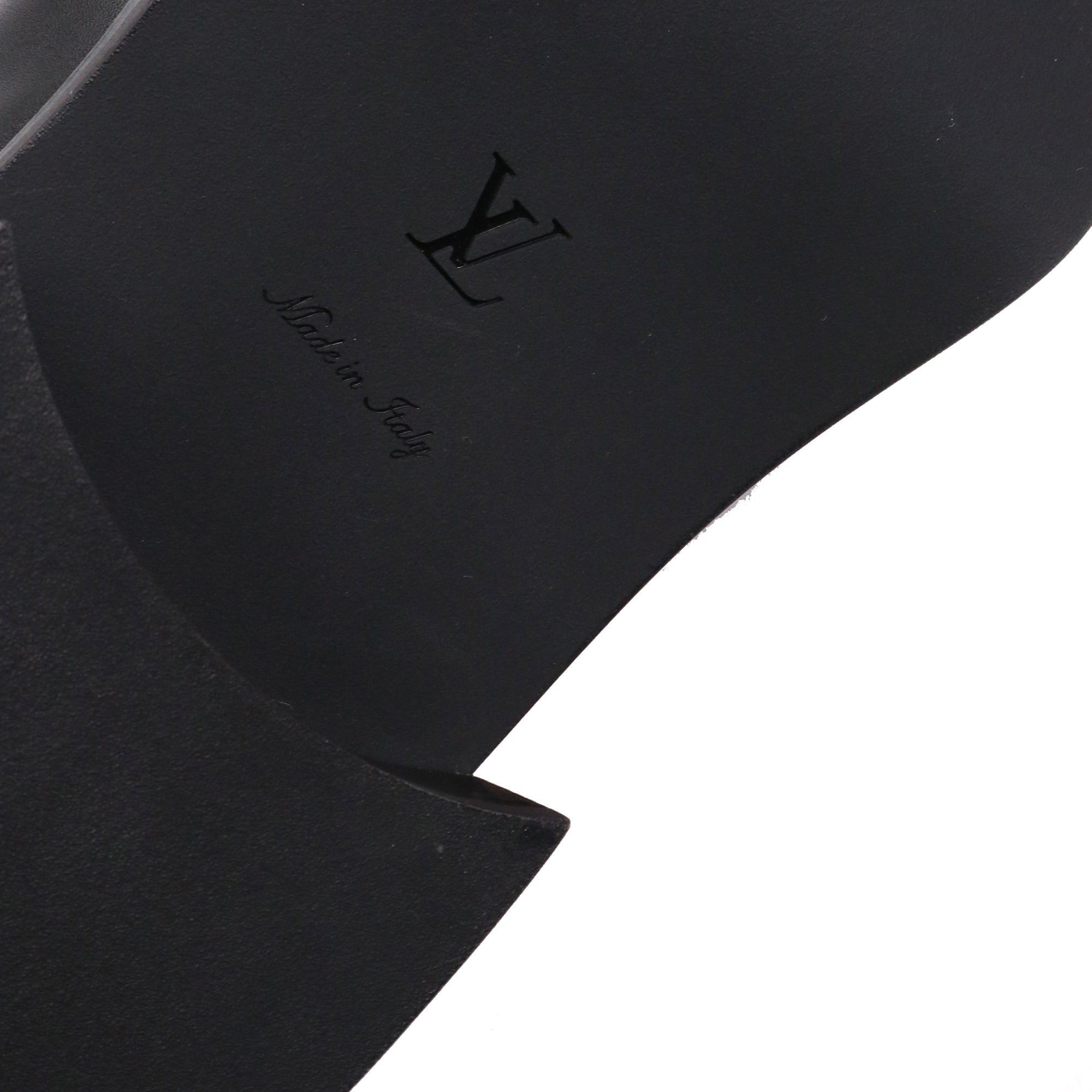 Louis Vuitton LOUIS VUITTON - Louis Vuitton Academy Loafer moccasins in black leather (T36) Size US 5 / IT 35 - 8 Thumbnail