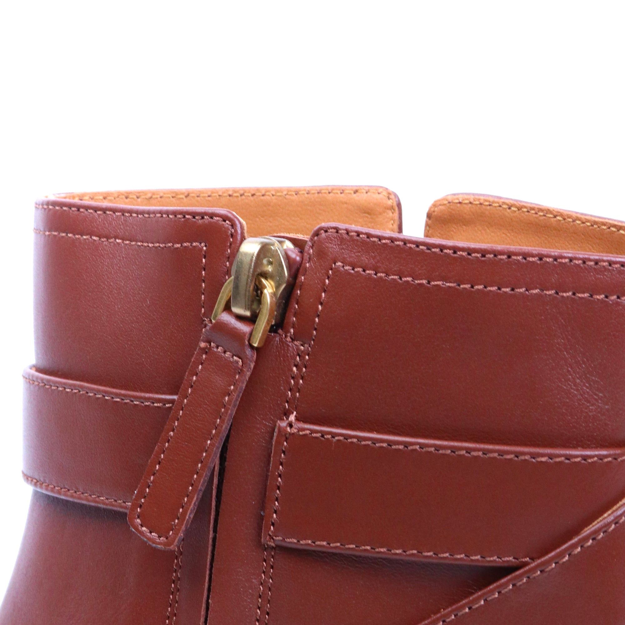 Chloe CHLOÉ - Marcie ankle boots with Chloé buckles in brown leather (T41) Size US 10 / IT 40 - 5 Thumbnail