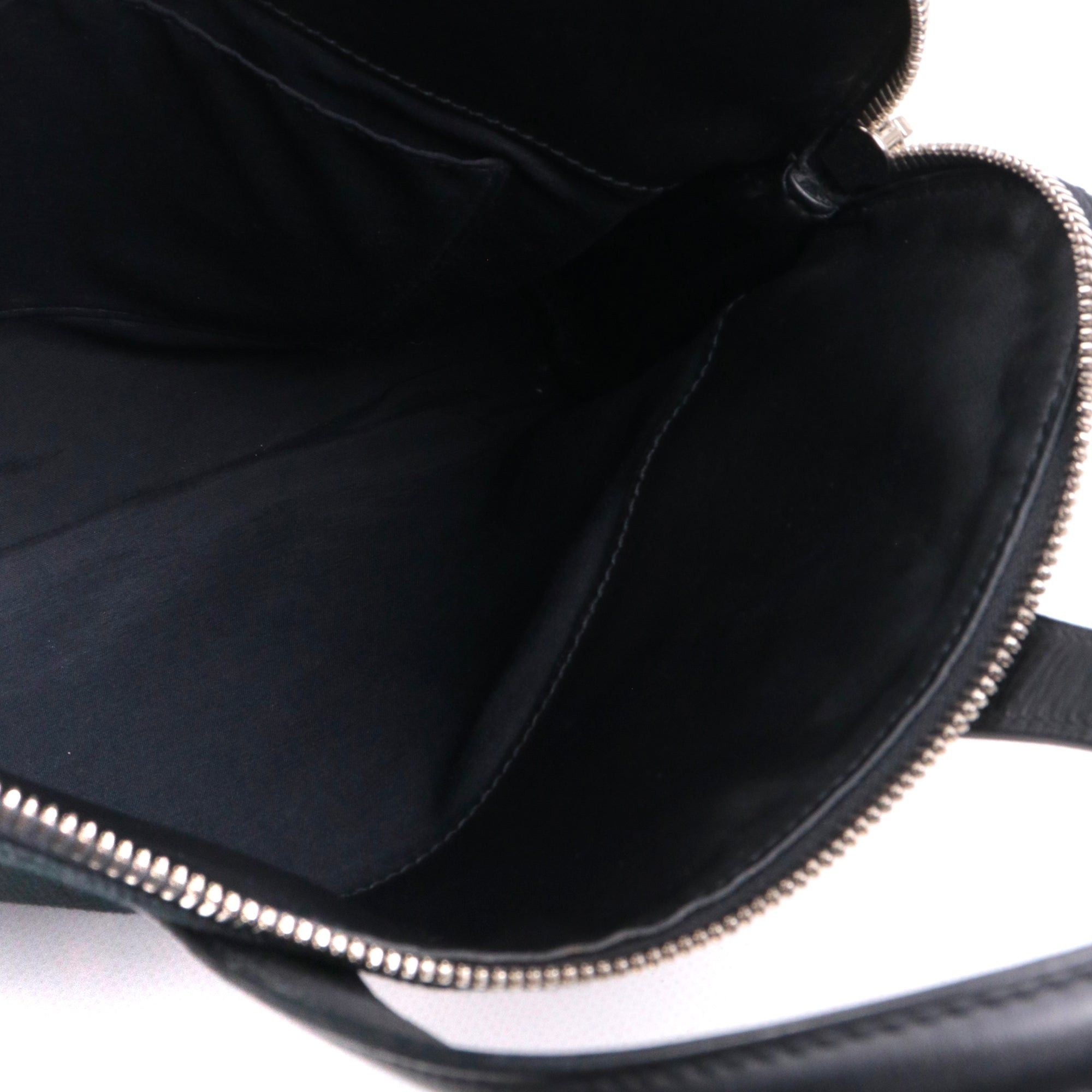 Hermes HERMÈS - Ibu Hermès handbag in black canvas Size ONE SIZE - 9 Thumbnail