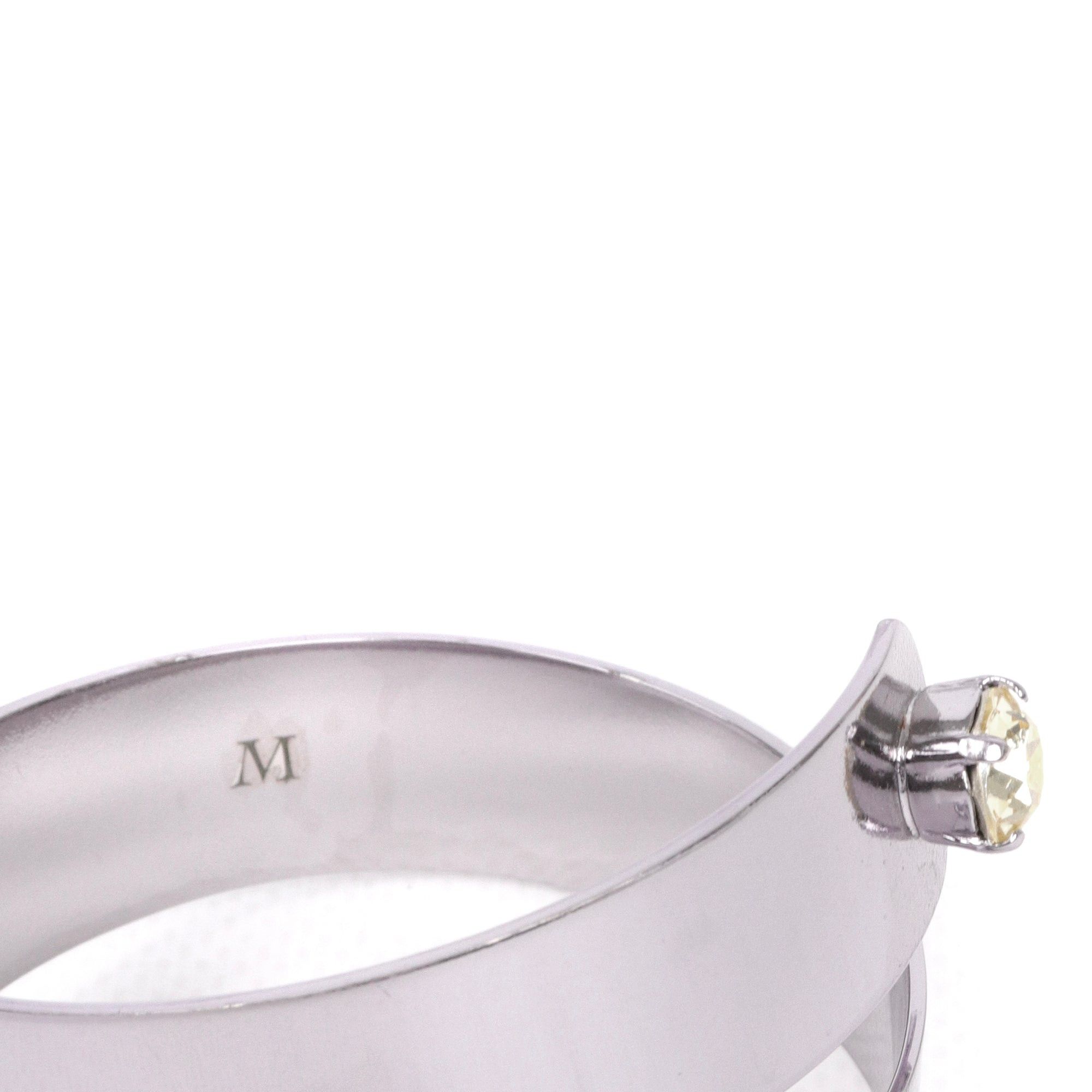 Dior DIOR - Dior cuff in silver metal Size ONE SIZE - 3 Thumbnail