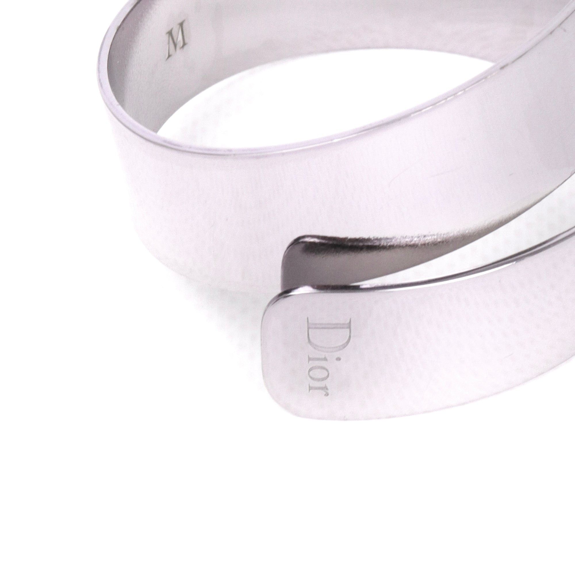 Dior DIOR - Dior cuff in silver metal Size ONE SIZE - 4 Thumbnail