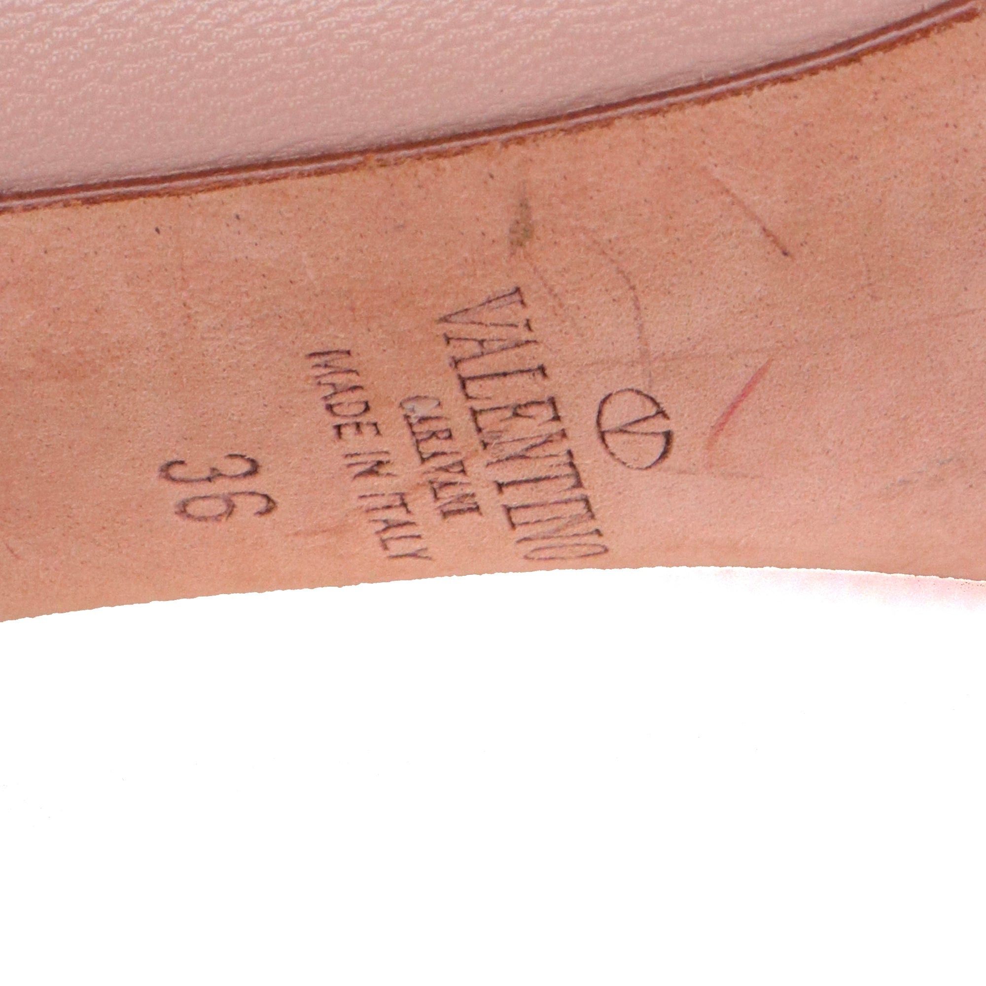 Valentino VALENTINO - Valentino lace-up pumps in pale pink leather (T36) Size US 5 / IT 35 - 5 Thumbnail