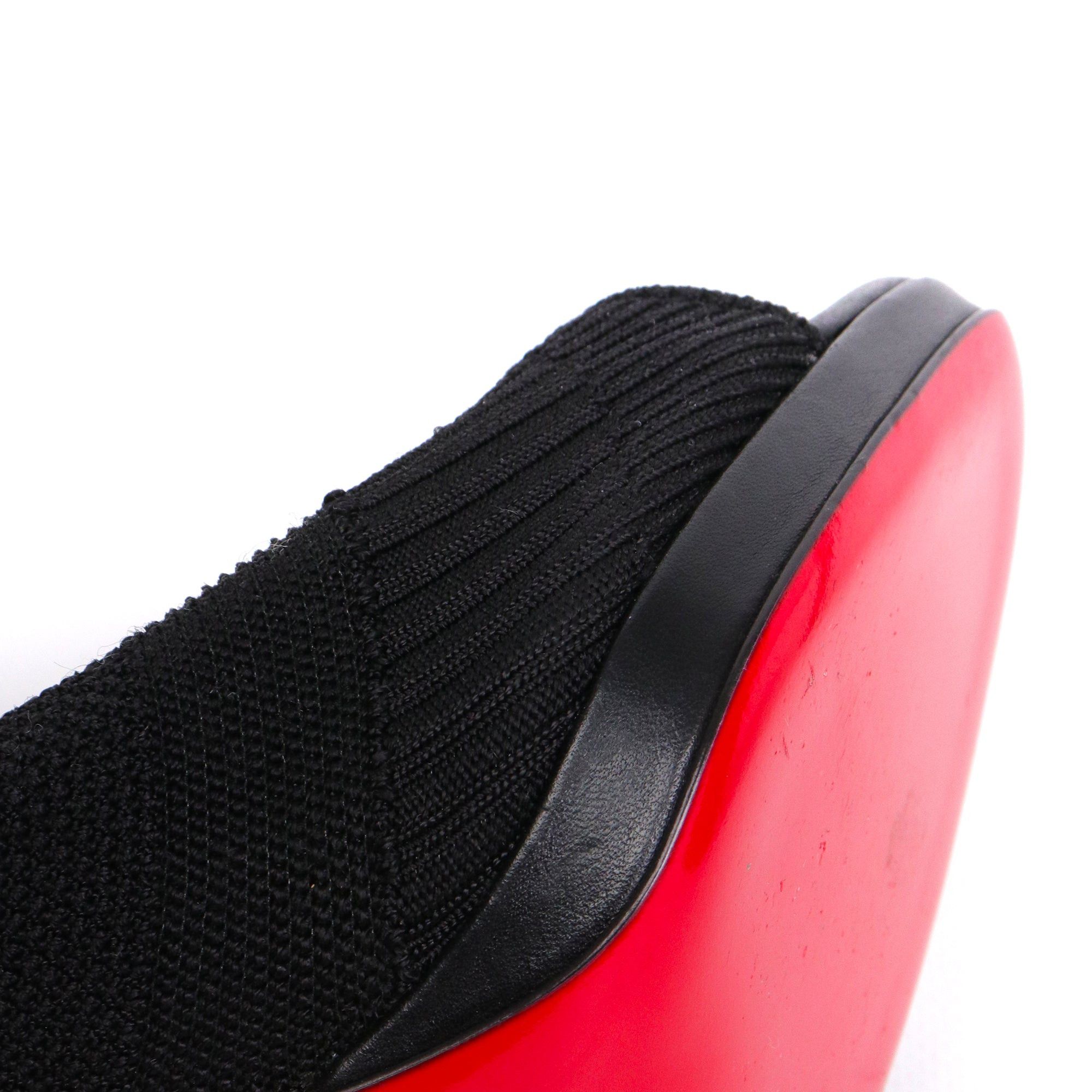 Christian Louboutin LOUBOUTIN - Louboutin Cheminene ankle boots in black mesh (T40.5) Size US 9.5 / IT 39.5 - 4 Thumbnail