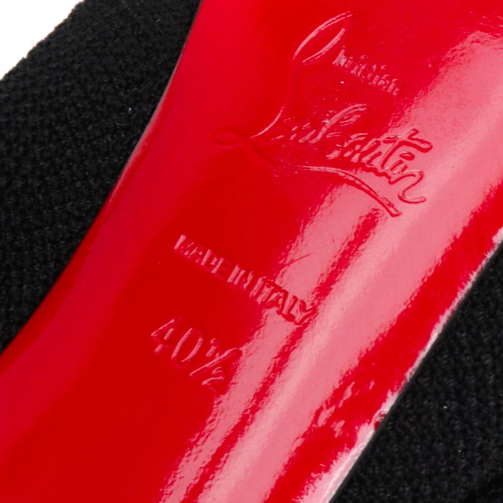 Christian Louboutin LOUBOUTIN - Louboutin Cheminene ankle boots in black mesh (T40.5) Size US 9.5 / IT 39.5 - 6 Thumbnail